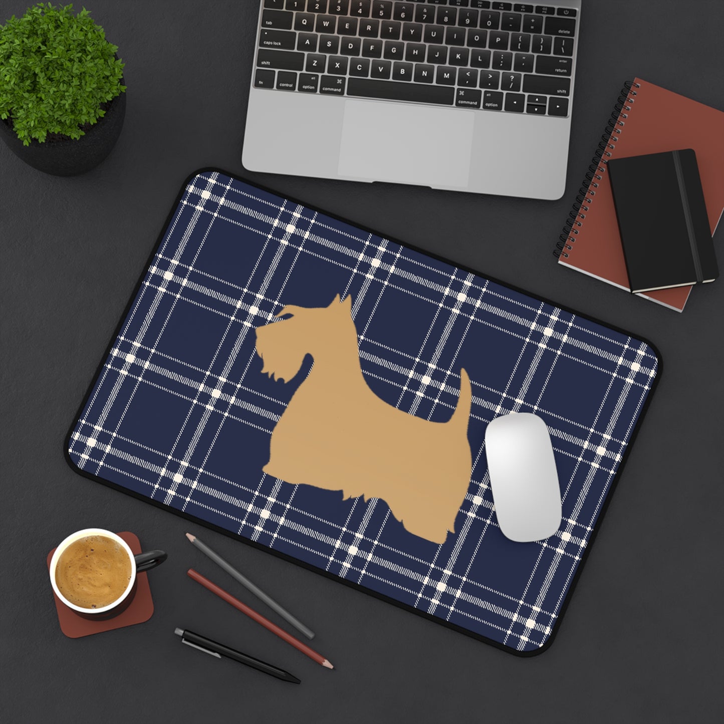 Scottish Terrier Desk Mat - Pet Lover Gift, Home Office Decor, Dog-Themed Desk Accessories, Personalized Gift, Animal Lover's Mat