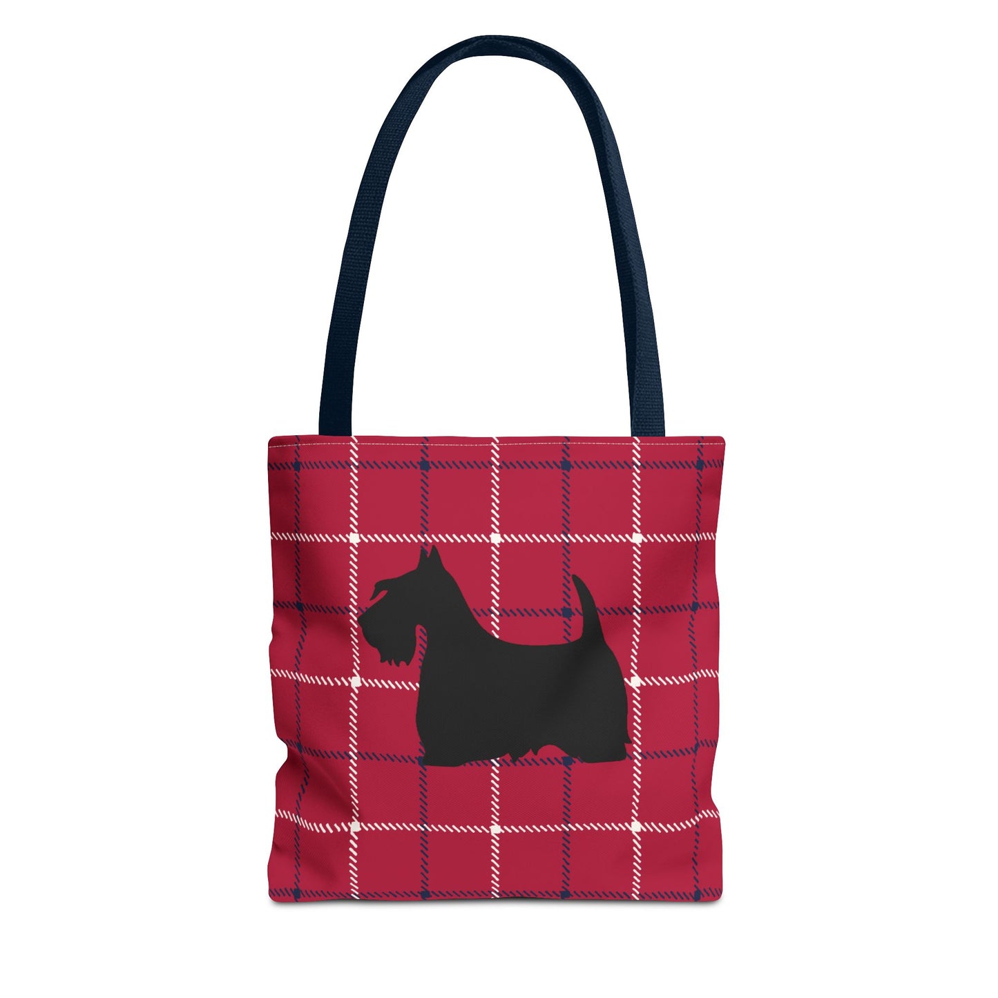 Plaid Scottish Terrier Tote Bag, Stylish Carryall for Pet Lovers, Perfect for Shopping, Beach Days, Teachers, Gifts, All-Occasion Bag