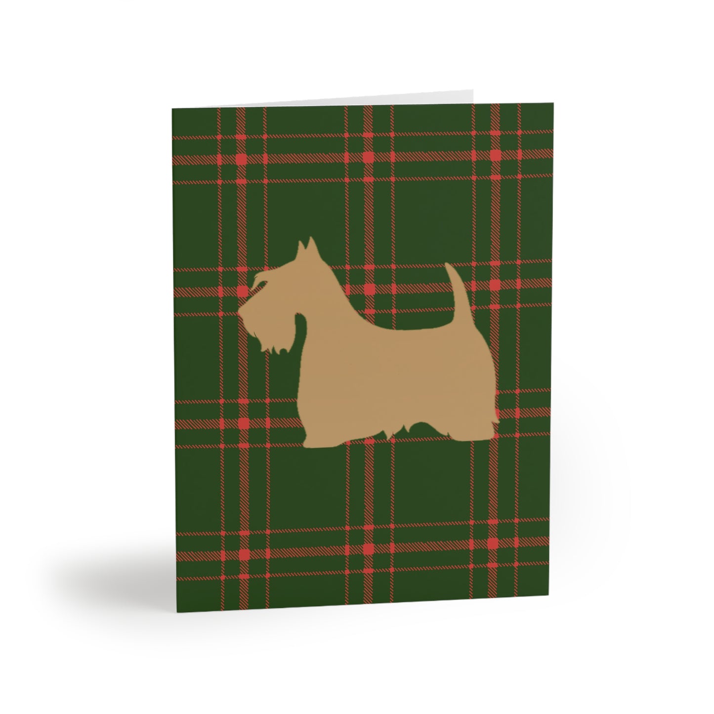 Scottish Terrier Tartan Holiday Card Set  - Greeting Cards (8, 16, and 24 pcs)