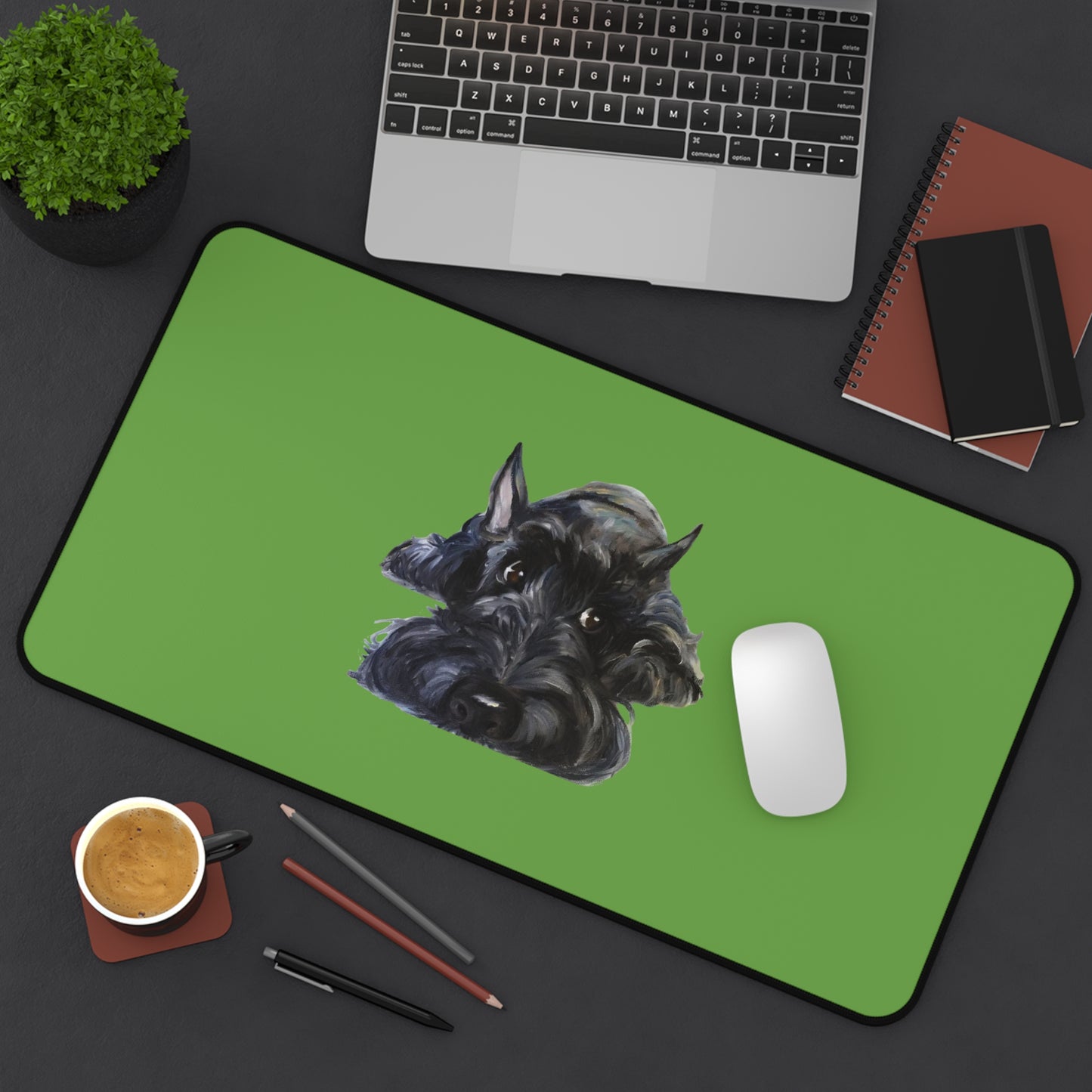 Scottish Terrier Desk Mat - Pet Lover Gift, Home Office Decor, Dog-Themed Desk Accessories, Personalized Gift, Animal Lover's Mat