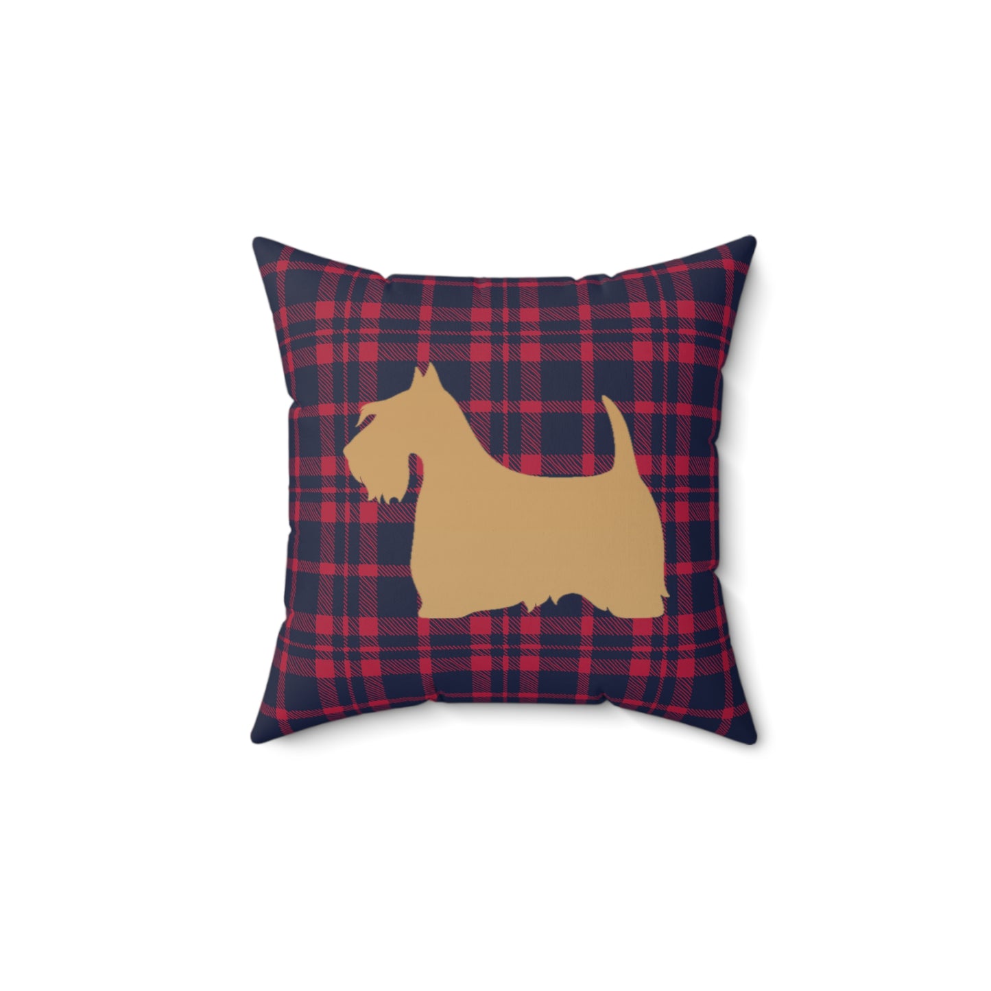 Scottish Terrier Faux Suede Pillow, Cozy Home Decor, Housewarming Gift, Pet Lover Gift, Holiday Accent Cushion