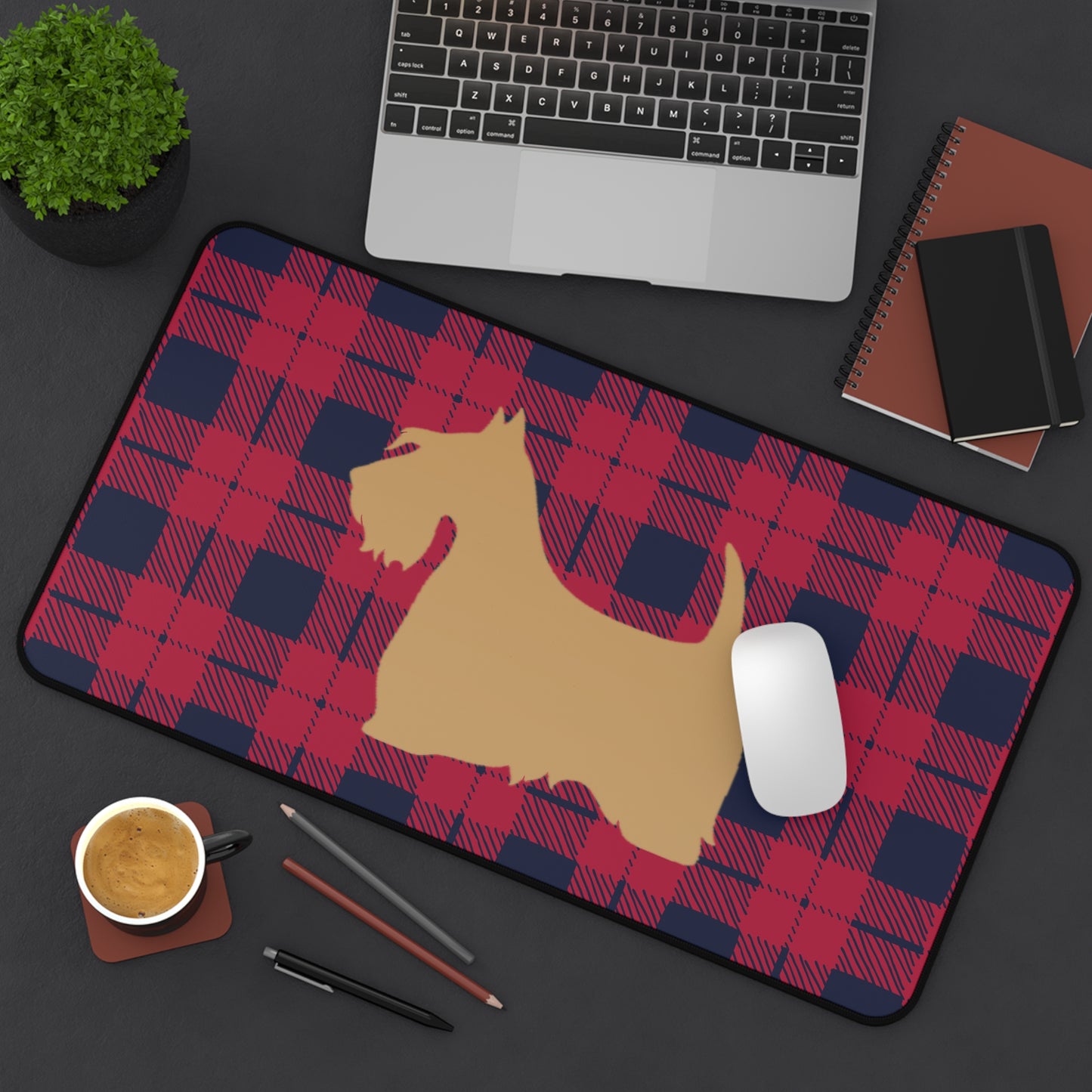 Scottish Terrier Desk Mat - Pet Lover Gift, Home Office Decor, Dog-Themed Desk Accessories, Personalized Gift, Animal Lover's Mat
