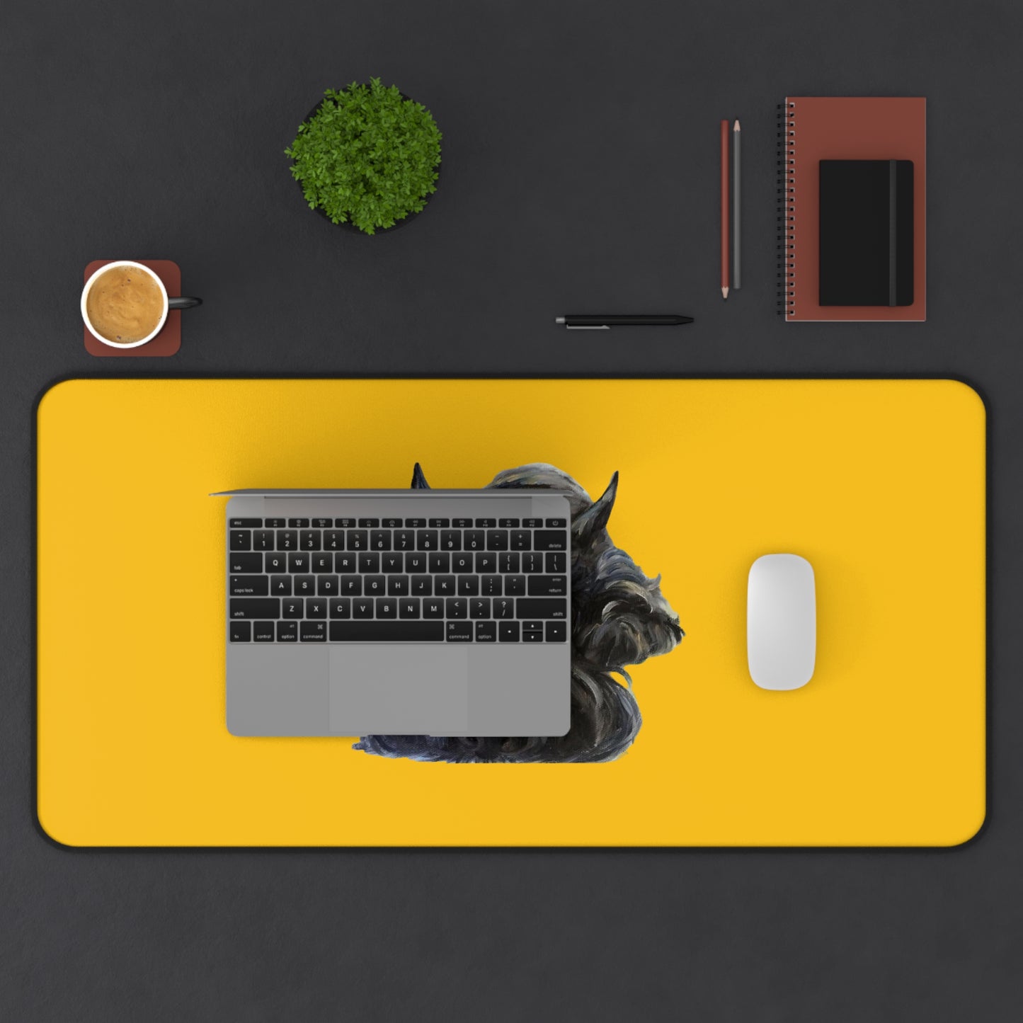 Scottish Terrier Desk Mat - Pet Lover Gift, Home Office Decor, Dog-Themed Desk Accessories, Personalized Gift, Animal Lover's Mat