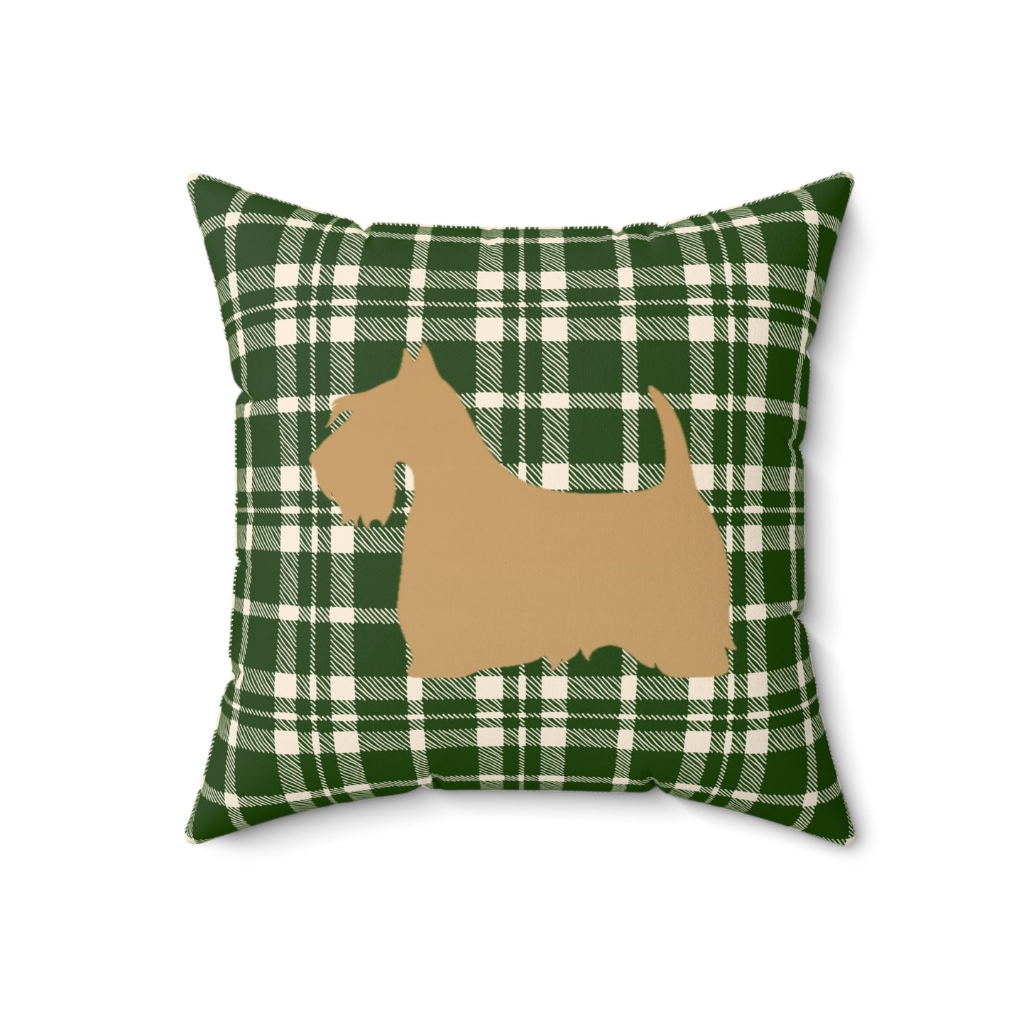 Scottish Terrier Faux Suede Pillow, Cozy Home Decor, Housewarming Gift, Pet Lover Gift, Holiday Accent Cushion