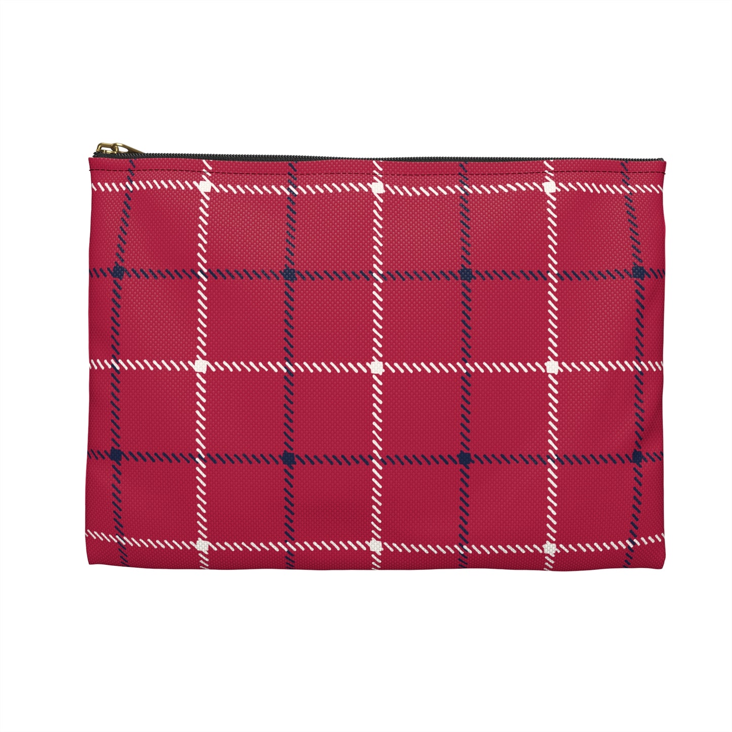 Scottish Terrier Accessory Pouch, Pet Lover Gift, Dog Travel Bag, Stylish Makeup Case, Plaid Organizer