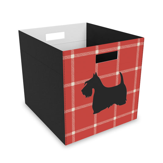 Scottish Terrier Plush Storage Box, Cozy Organizer, Home Decor, Pet-Friendly, Gift Idea, Game Room, Modern Storage Solution