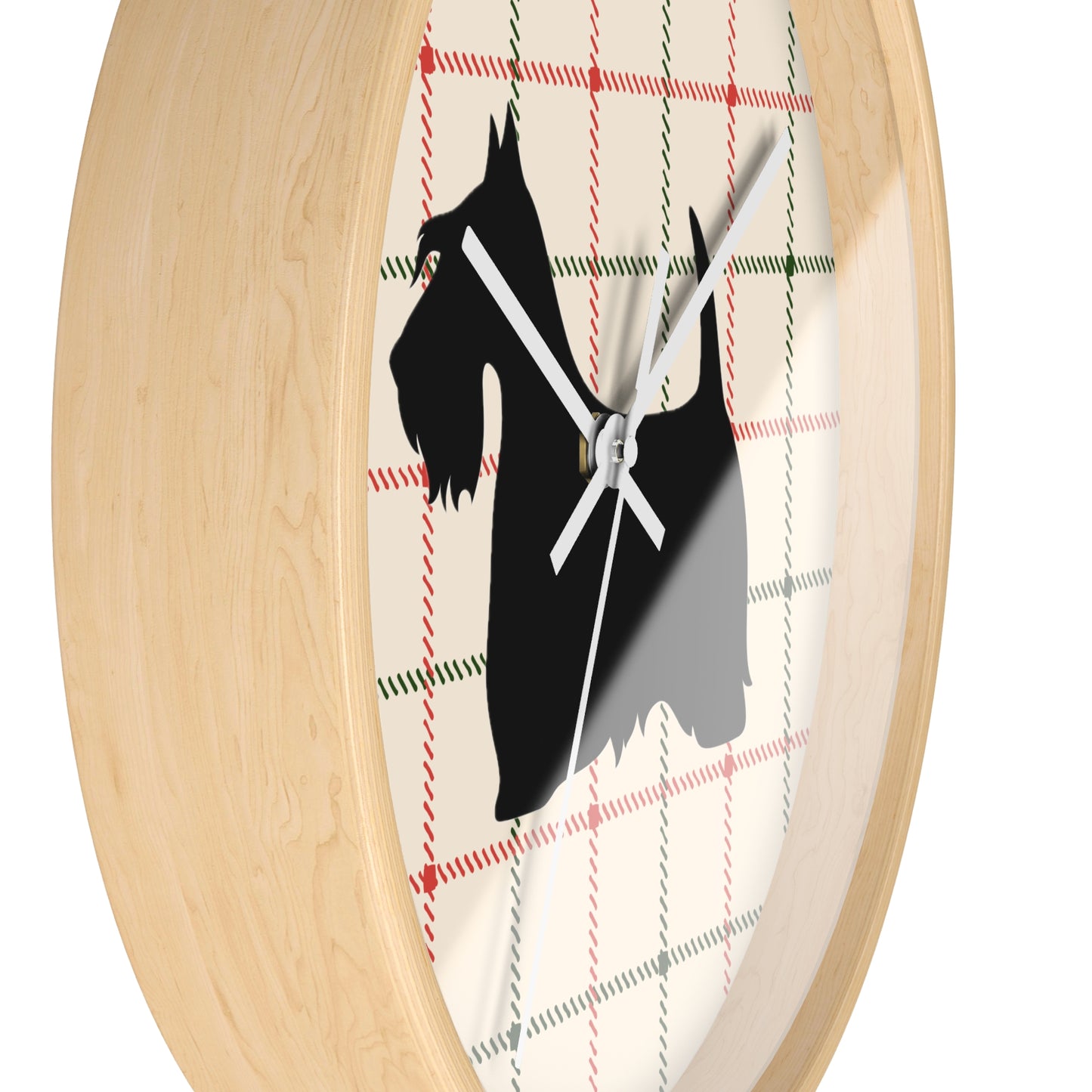 Scottish Terrier Wall Clock, Pet Lover Gift, Home Decor, Office Decor, Scottish Terrier Decor, Unique Wall Timepiece