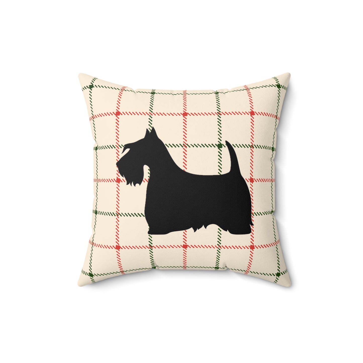 Scottish Terrier Faux Suede Pillow, Cozy Home Decor, Housewarming Gift, Pet Lover Gift, Holiday Accent Cushion
