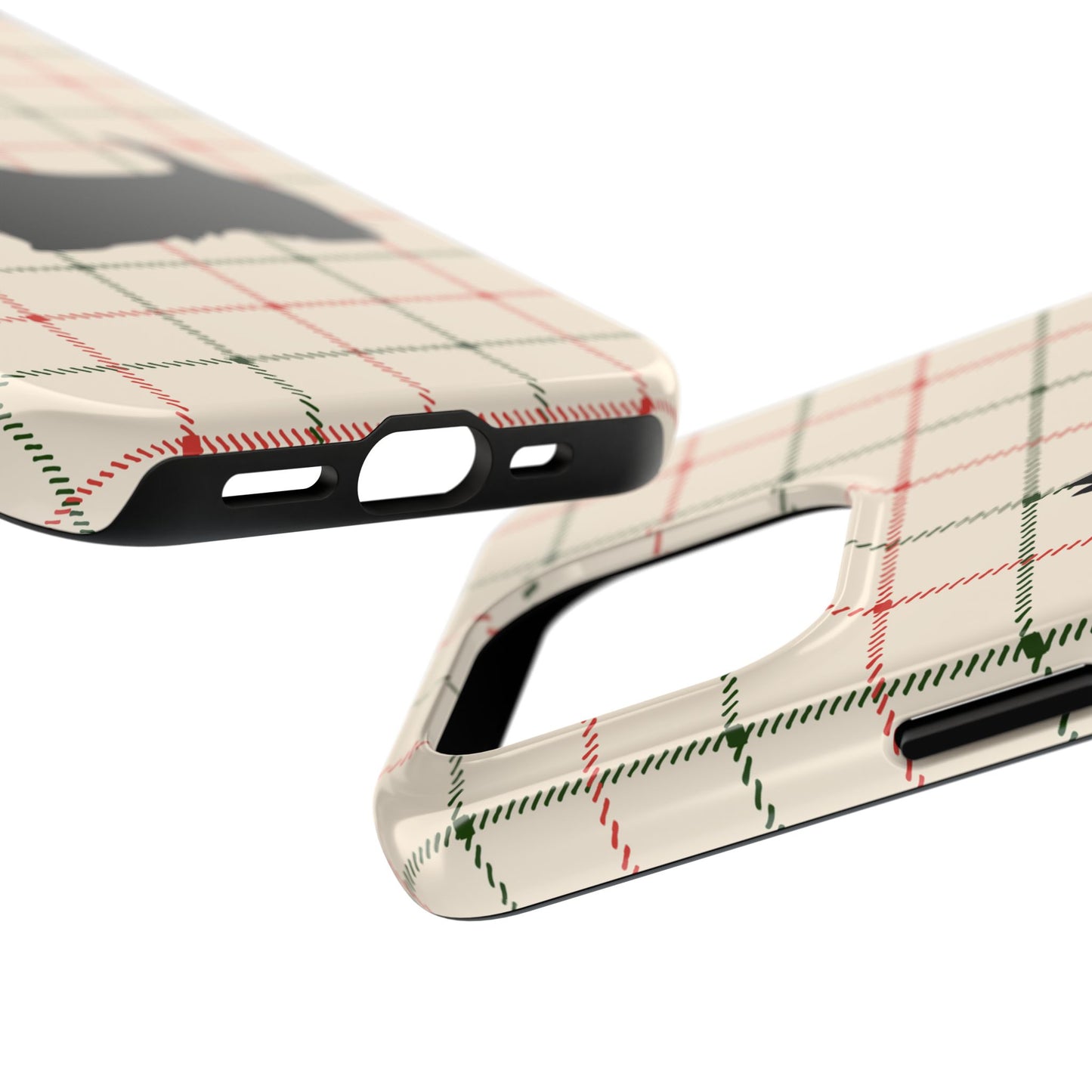 Scottish Terrier Phone Case, Tough Cases, Scottie Dog Phone Cover, Gift for Dog Lovers, Plaid Design