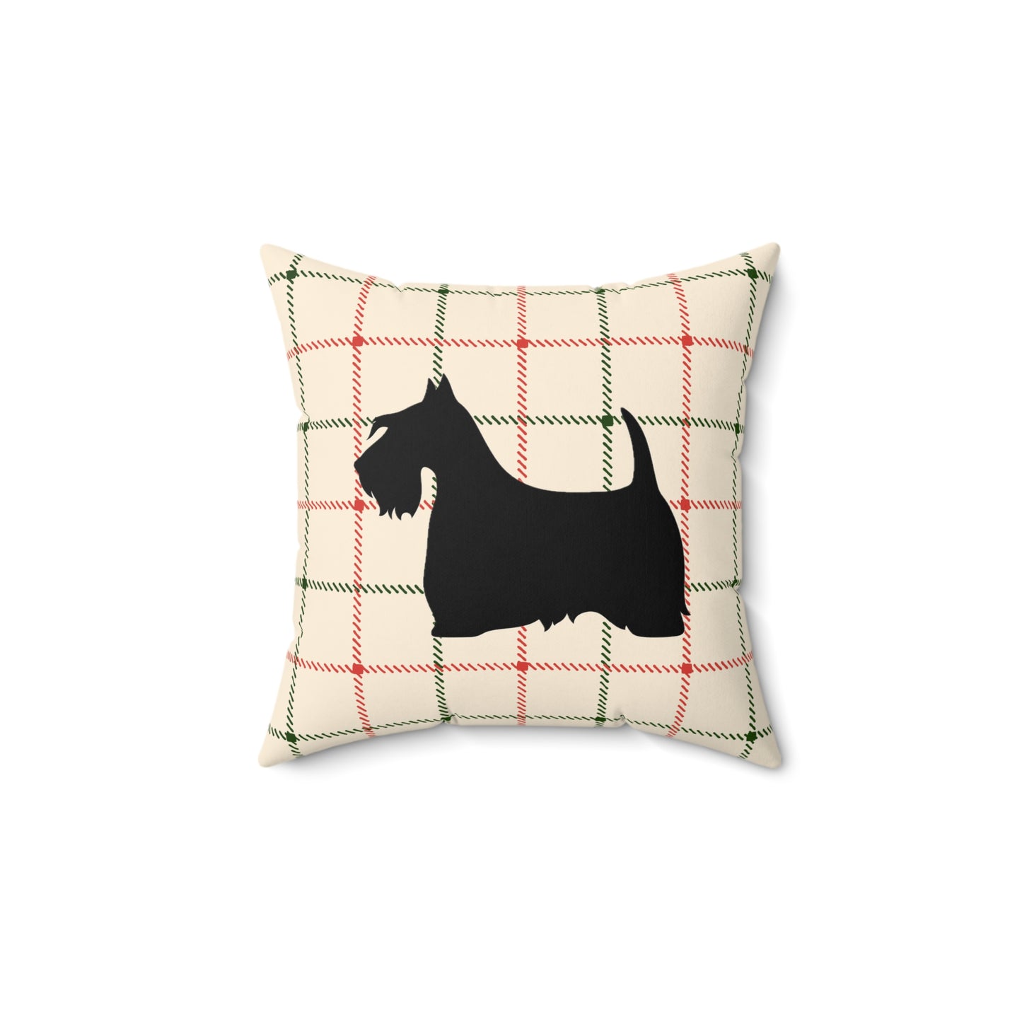Scottish Terrier Faux Suede Pillow, Cozy Home Decor, Housewarming Gift, Pet Lover Gift, Holiday Accent Cushion