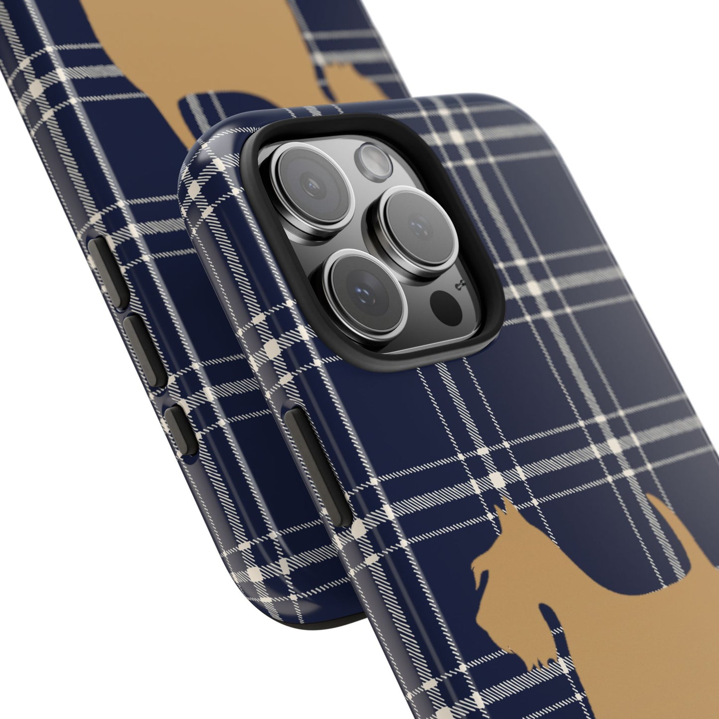 Scottish Terrier Phone Case, Tough Cases, Scottie Dog Phone Cover, Gift for Dog Lovers, Plaid Design