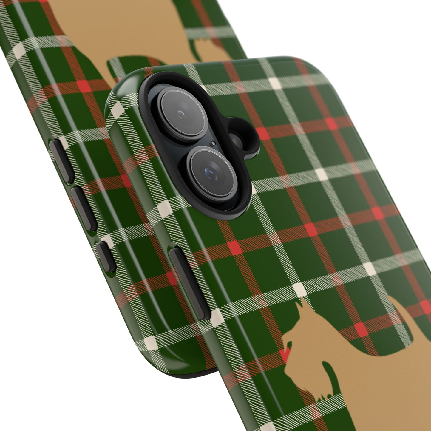 Scottish Terrier Phone Case, Tough Cases, Scottie Dog Phone Cover, Gift for Dog Lovers, Plaid Design