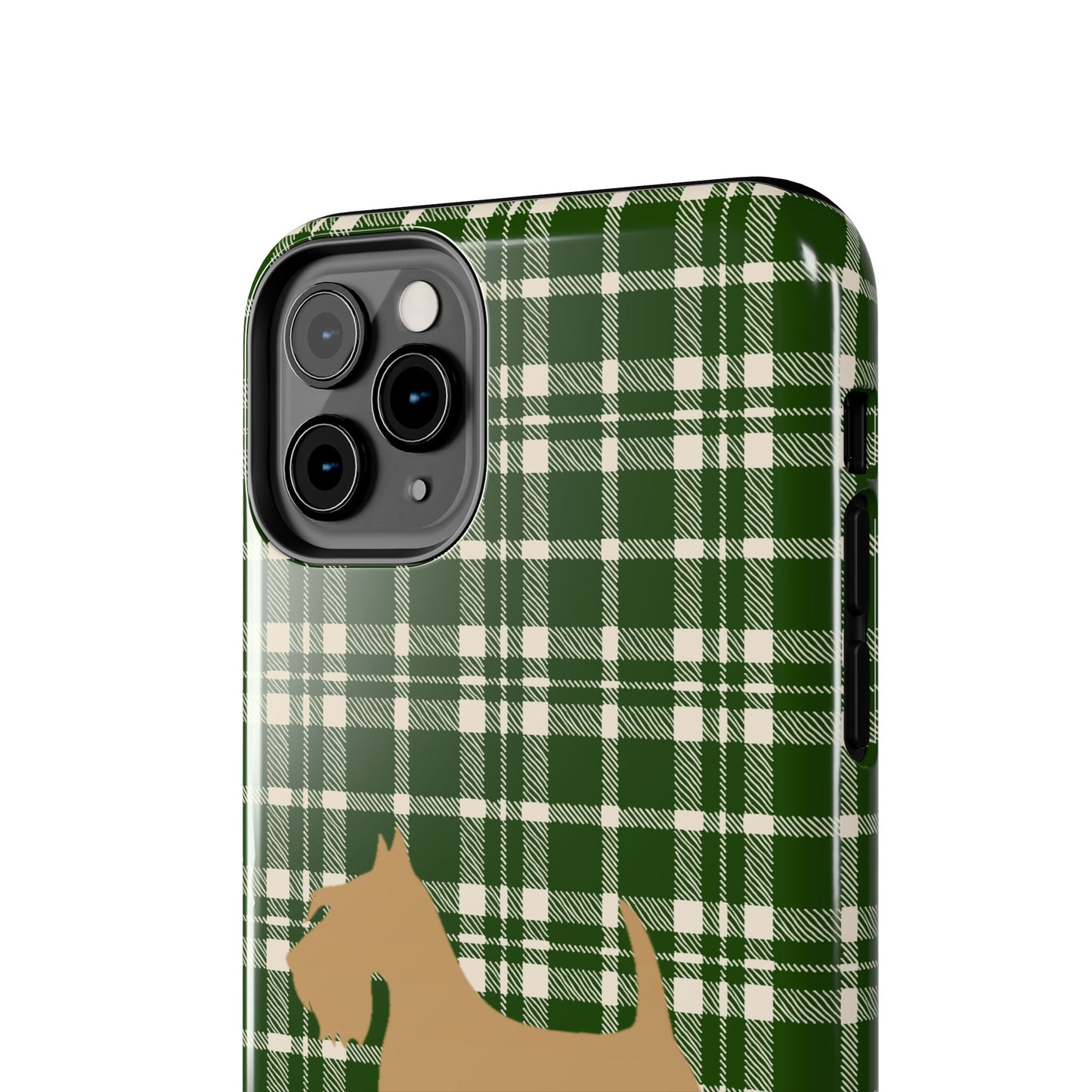Scottish Terrier Phone Case, Tough Cases, Scottie Dog Phone Cover, Gift for Dog Lovers, Plaid Design