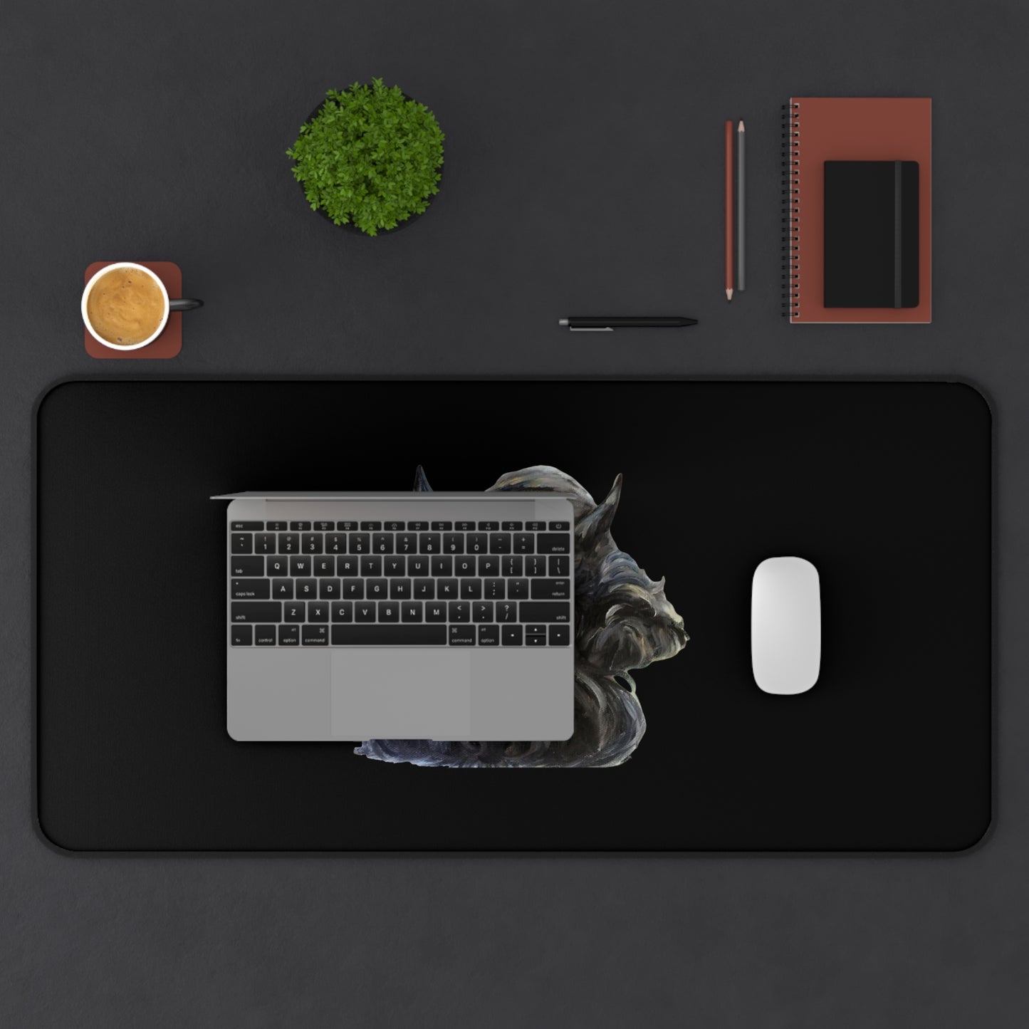 Scottish Terrier Desk Mat - Pet Lover Gift, Home Office Decor, Dog-Themed Desk Accessories, Personalized Gift, Animal Lover's Mat