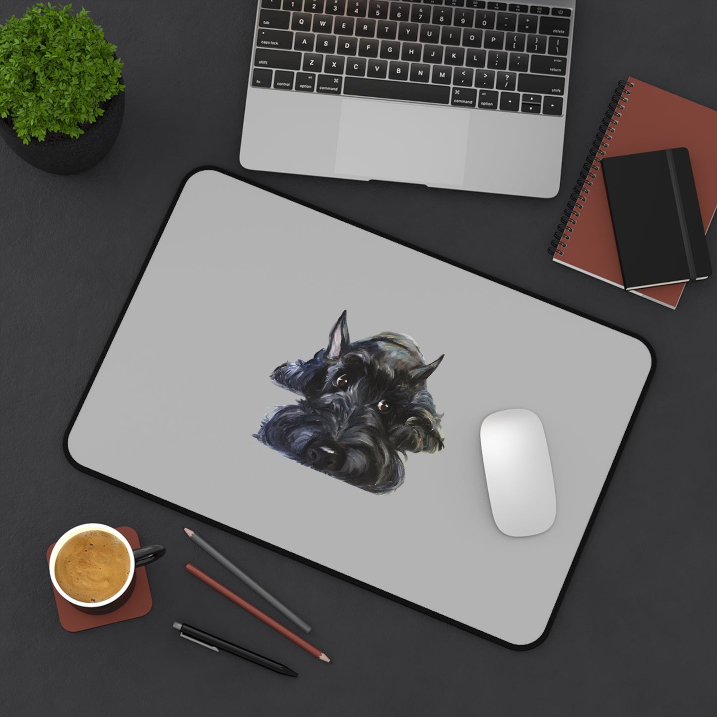 Scottish Terrier Desk Mat - Pet Lover Gift, Home Office Decor, Dog-Themed Desk Accessories, Personalized Gift, Animal Lover's Mat