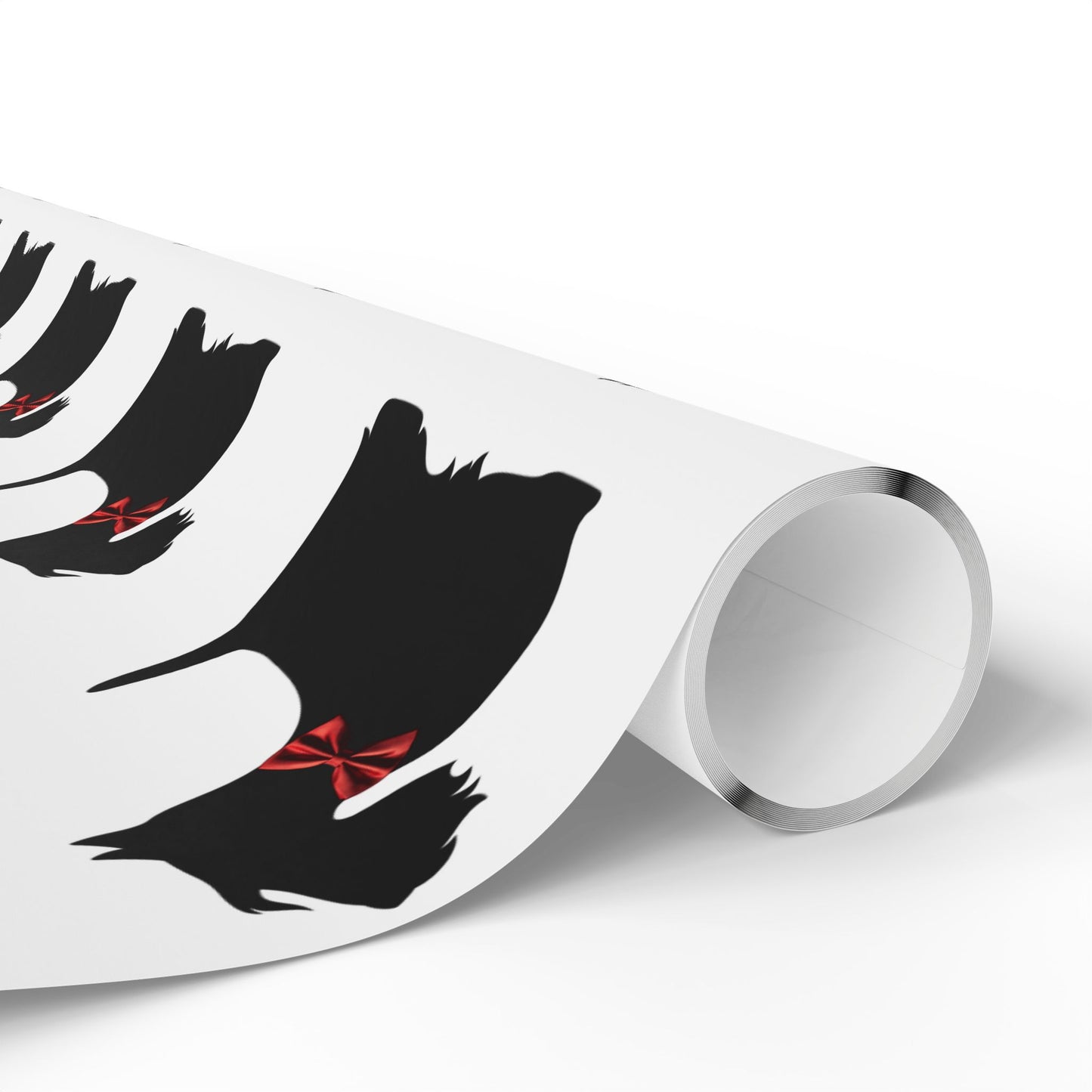 Gift Wrapping Papers - Scottish Terrier with Red Bow Design