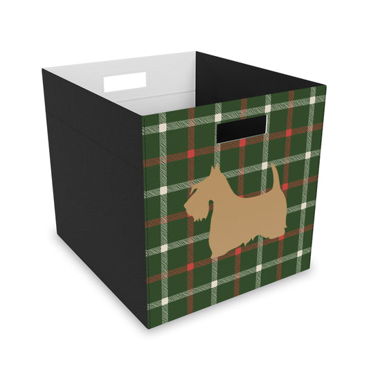 Scottish Terrier Plush Storage Box, Cozy Organizer, Home Decor, Pet-Friendly, Gift Idea, Game Room, Modern Storage Solution