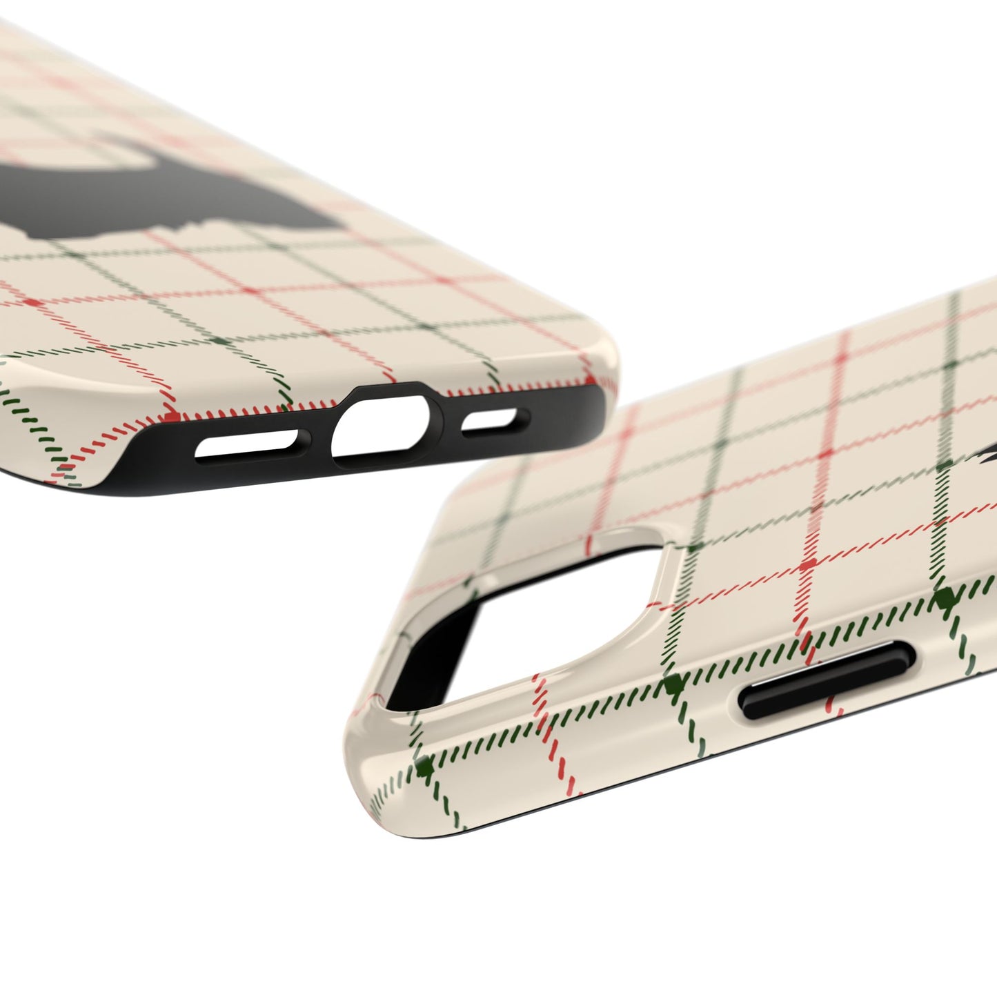 Scottish Terrier Phone Case, Tough Cases, Scottie Dog Phone Cover, Gift for Dog Lovers, Plaid Design