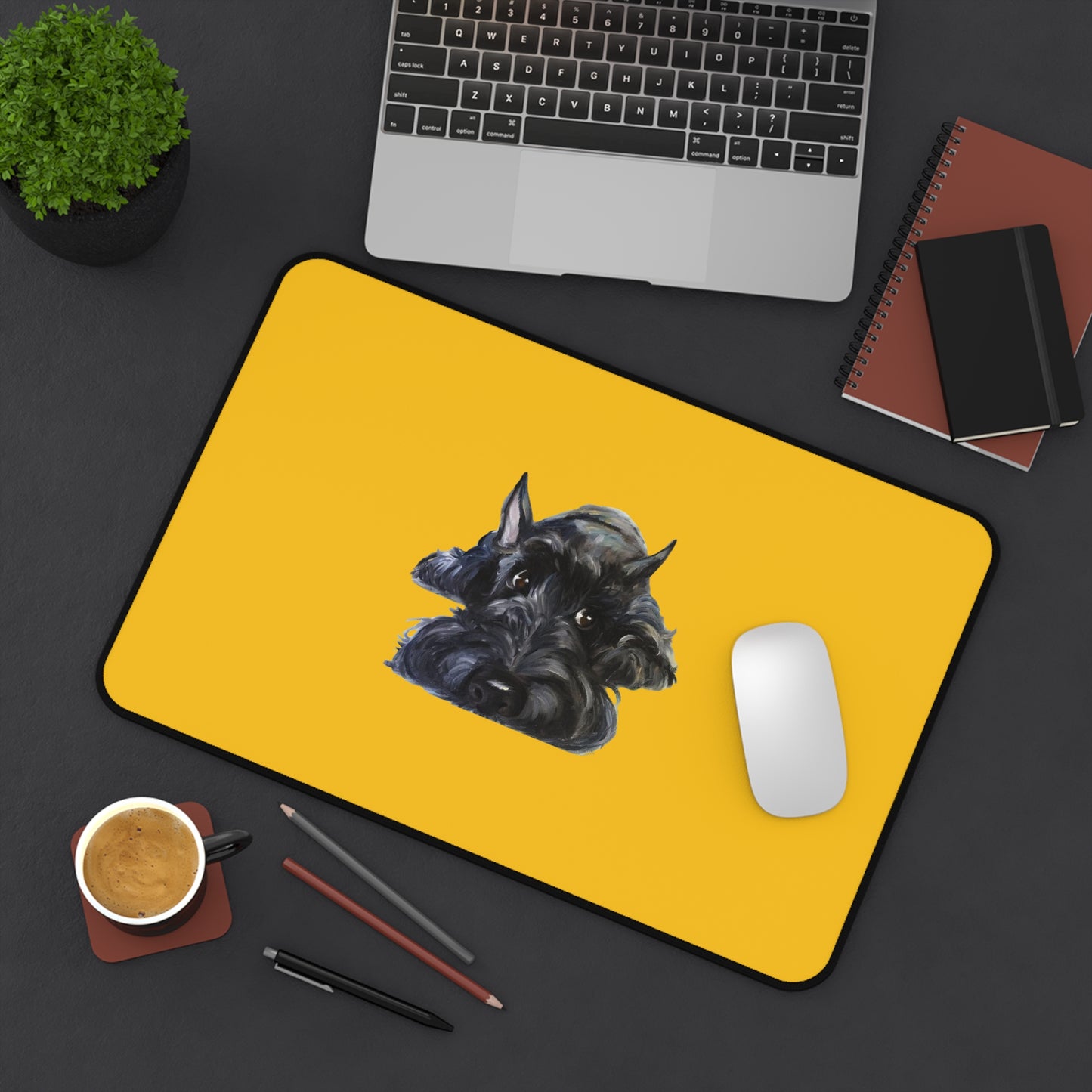 Scottish Terrier Desk Mat - Pet Lover Gift, Home Office Decor, Dog-Themed Desk Accessories, Personalized Gift, Animal Lover's Mat