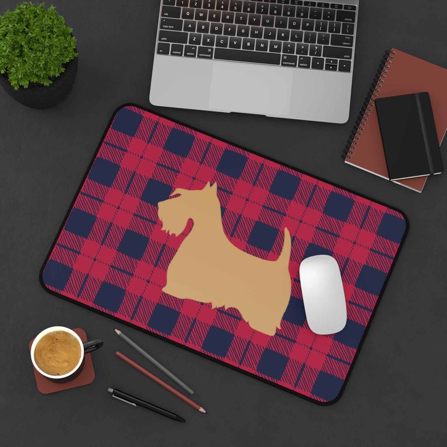 Scottish Terrier Desk Mat - Pet Lover Gift, Home Office Decor, Dog-Themed Desk Accessories, Personalized Gift, Animal Lover's Mat