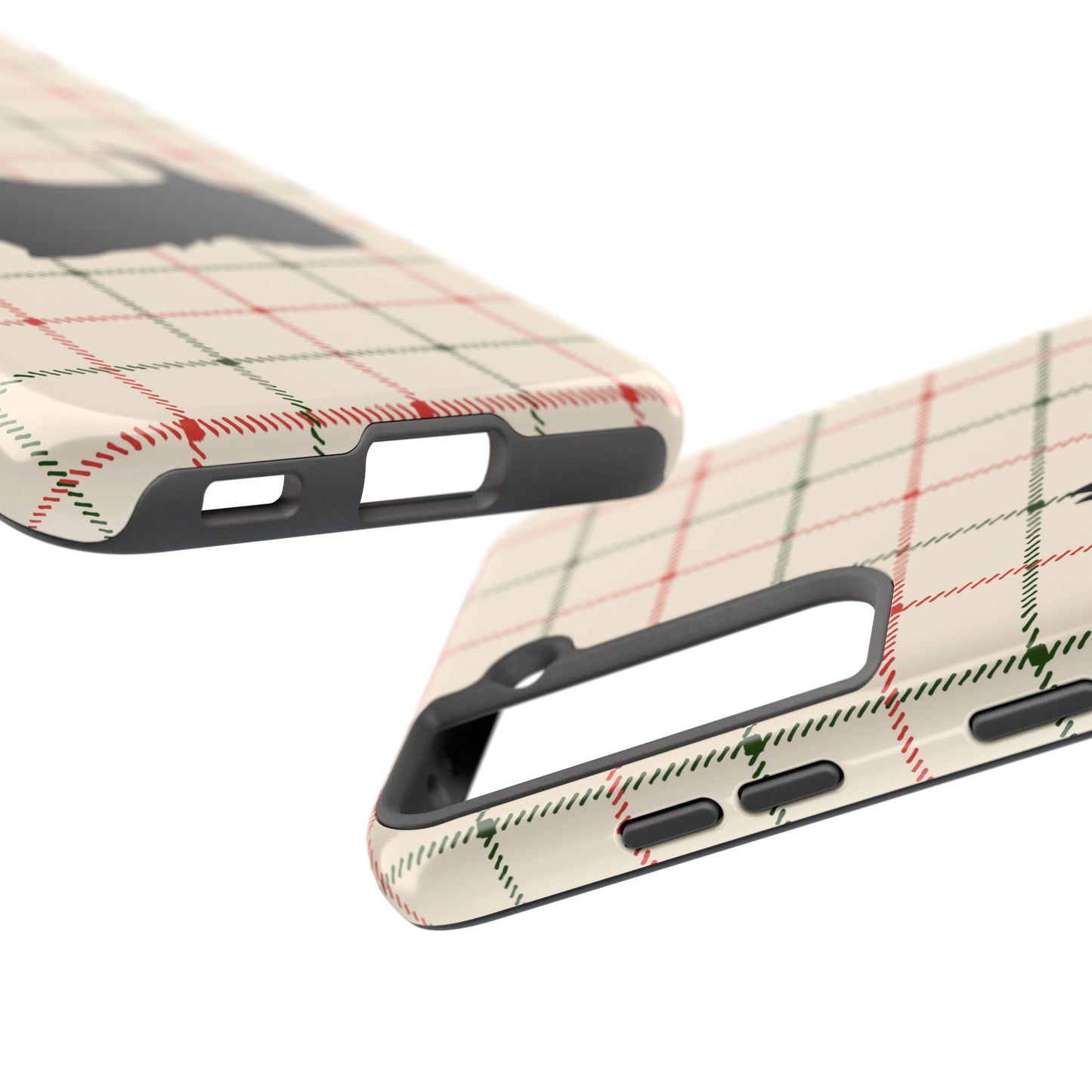 Scottish Terrier Phone Case, Tough Cases, Scottie Dog Phone Cover, Gift for Dog Lovers, Plaid Design