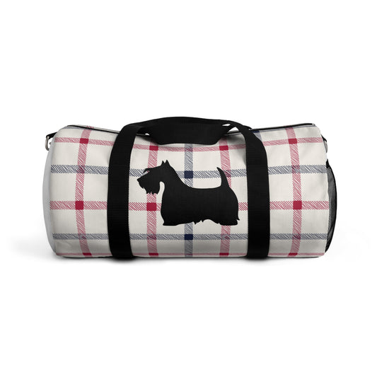 Plaid Scottish Terrier Duffel Bag - Perfect for Travel, Gym, Pet Owners, Gifts, and Weekenders