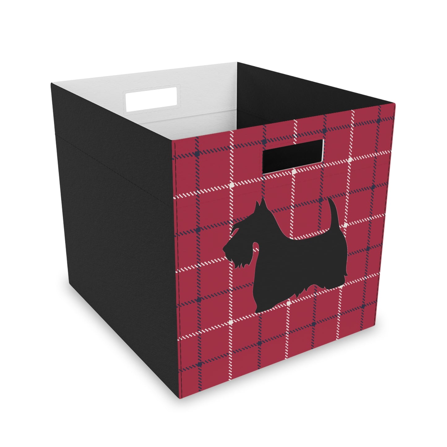 Scottish Terrier Plush Storage Box, Cozy Organizer, Home Decor, Pet-Friendly, Gift Idea, Game Room, Modern Storage Solution