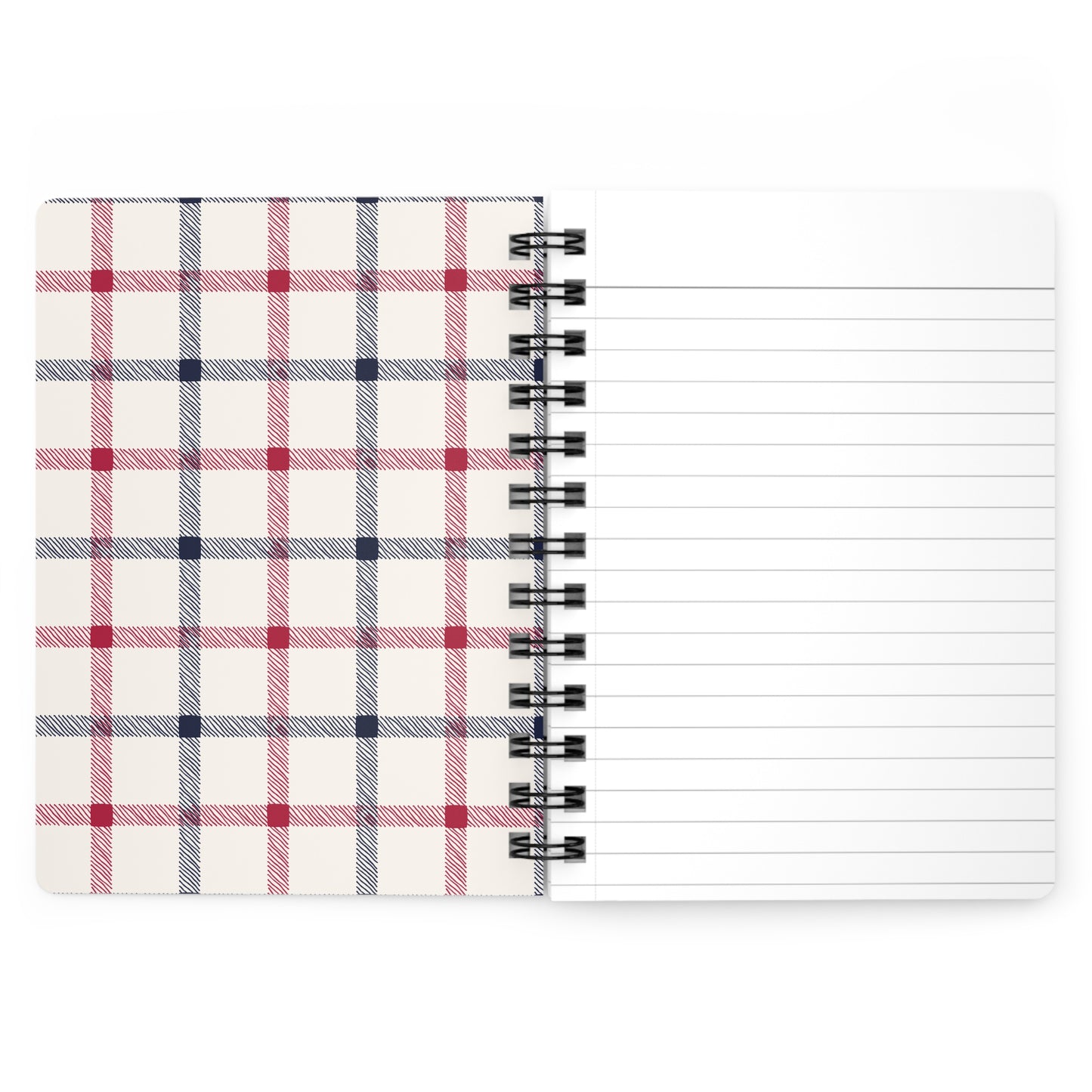 Plaid Spiral Bound Journal with Scottish Terrier Silhouette, Notebooks for Gifts, School Supplies, Writing, Pet Lovers