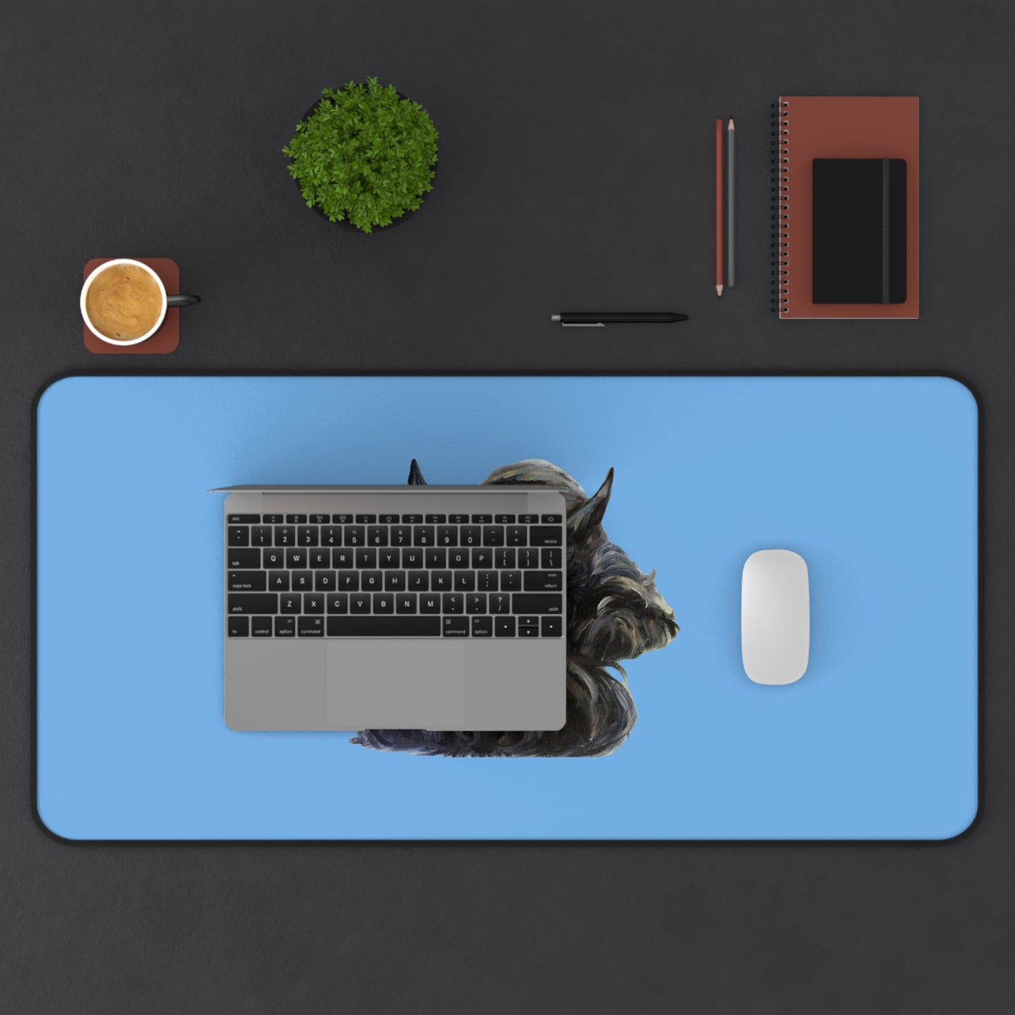 Scottish Terrier Desk Mat - Pet Lover Gift, Home Office Decor, Dog-Themed Desk Accessories, Personalized Gift, Animal Lover's Mat