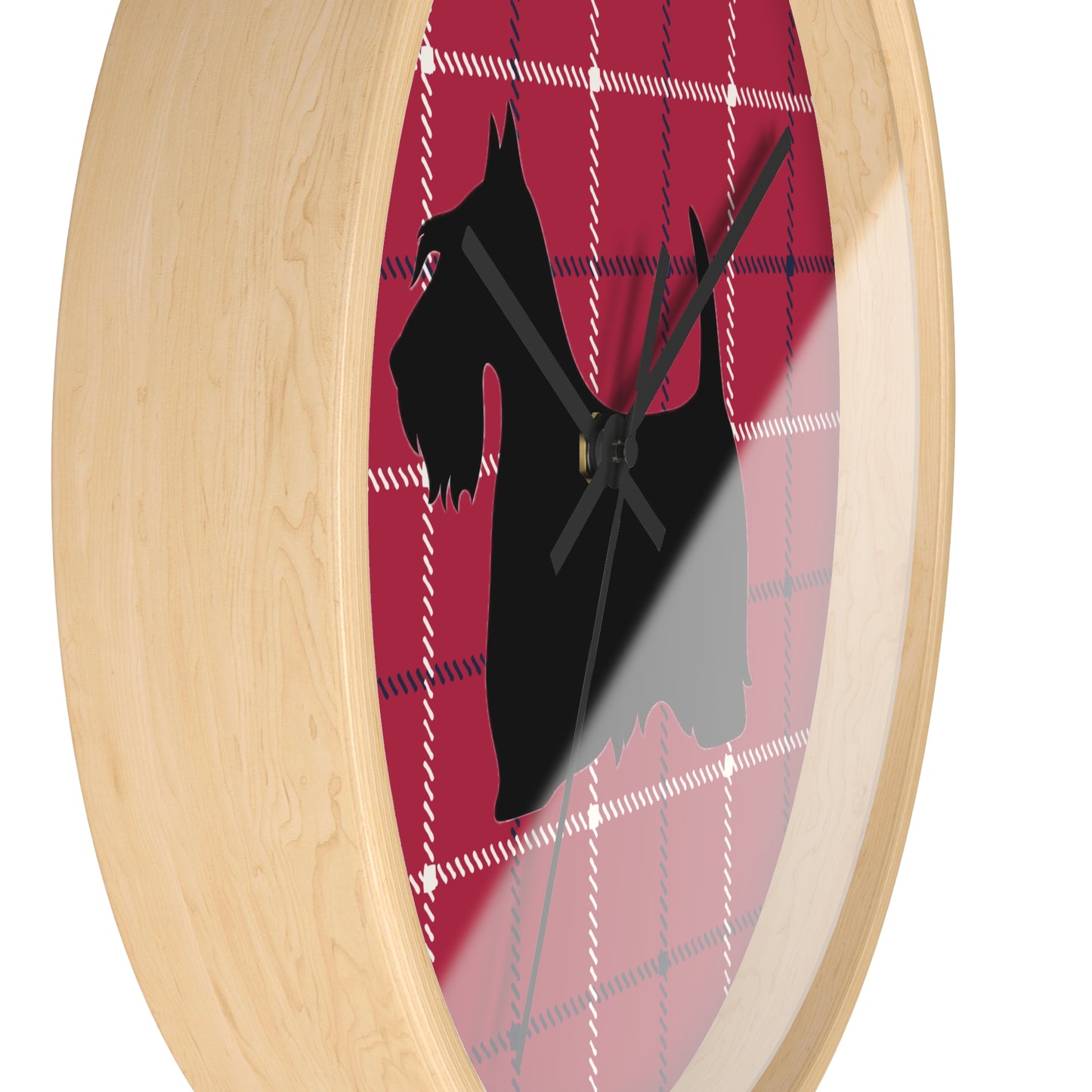 Scottish Terrier Wall Clock, Pet Lover Gift, Home Decor, Office Decor, Scottish Terrier Decor, Unique Wall Timepiece
