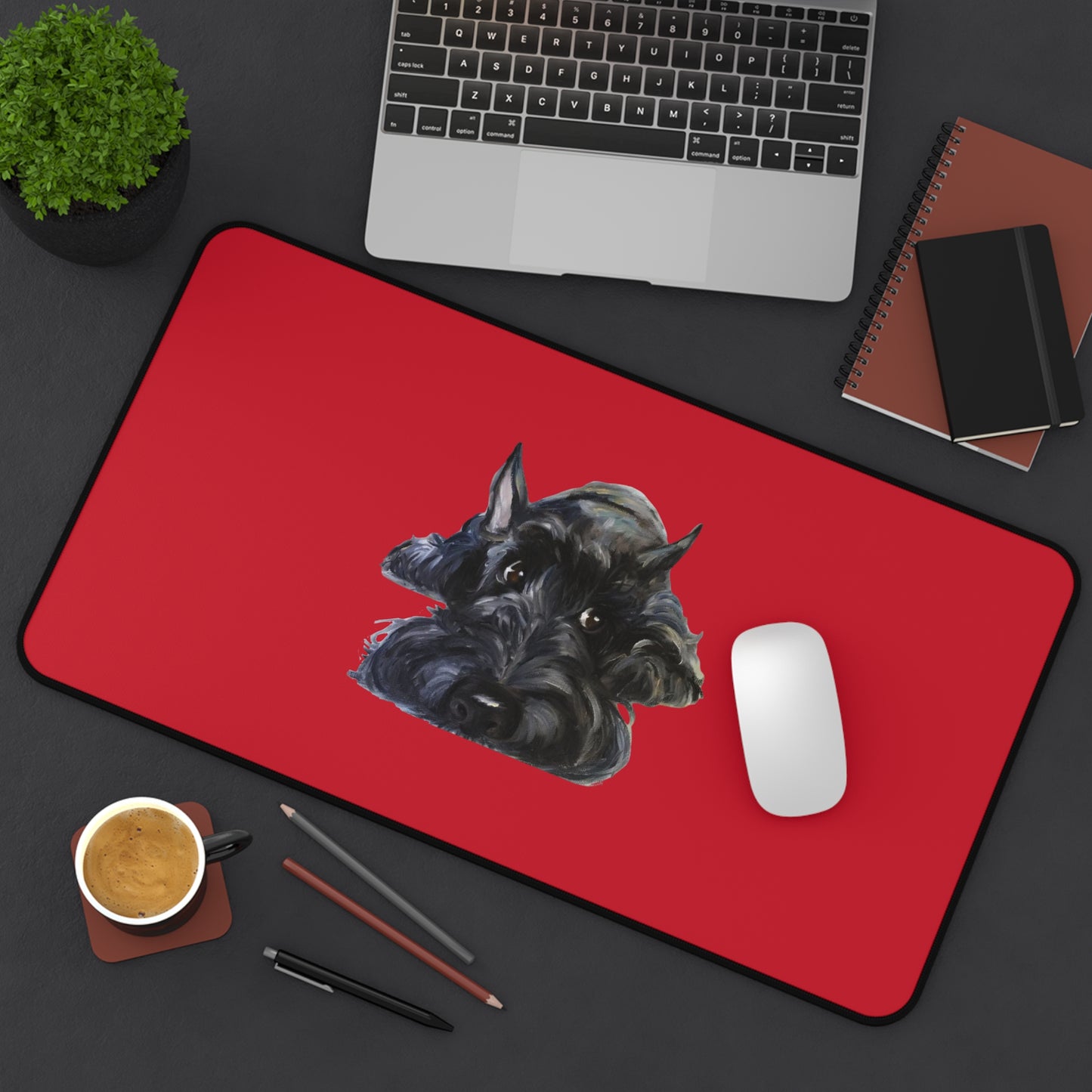 Scottish Terrier Desk Mat - Pet Lover Gift, Home Office Decor, Dog-Themed Desk Accessories, Personalized Gift, Animal Lover's Mat