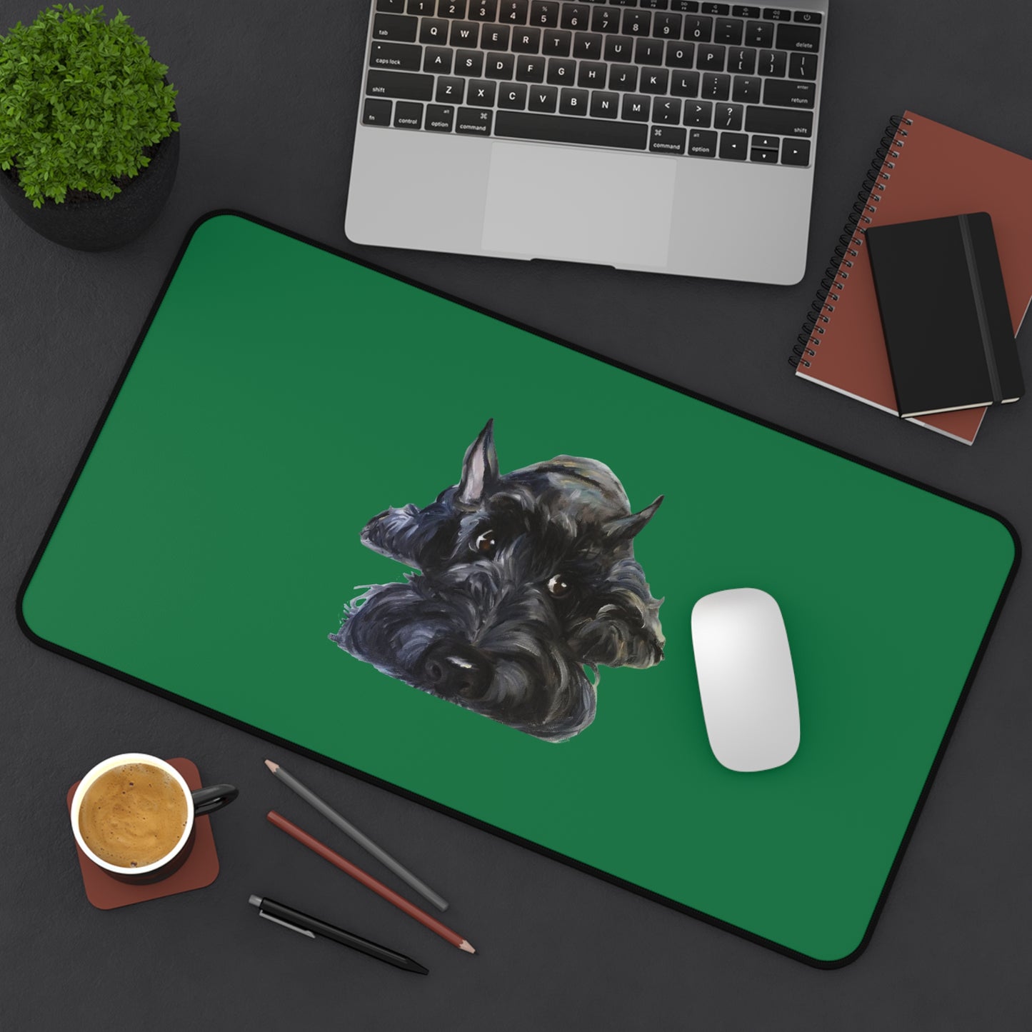 Scottish Terrier Desk Mat - Pet Lover Gift, Home Office Decor, Dog-Themed Desk Accessories, Personalized Gift, Animal Lover's Mat