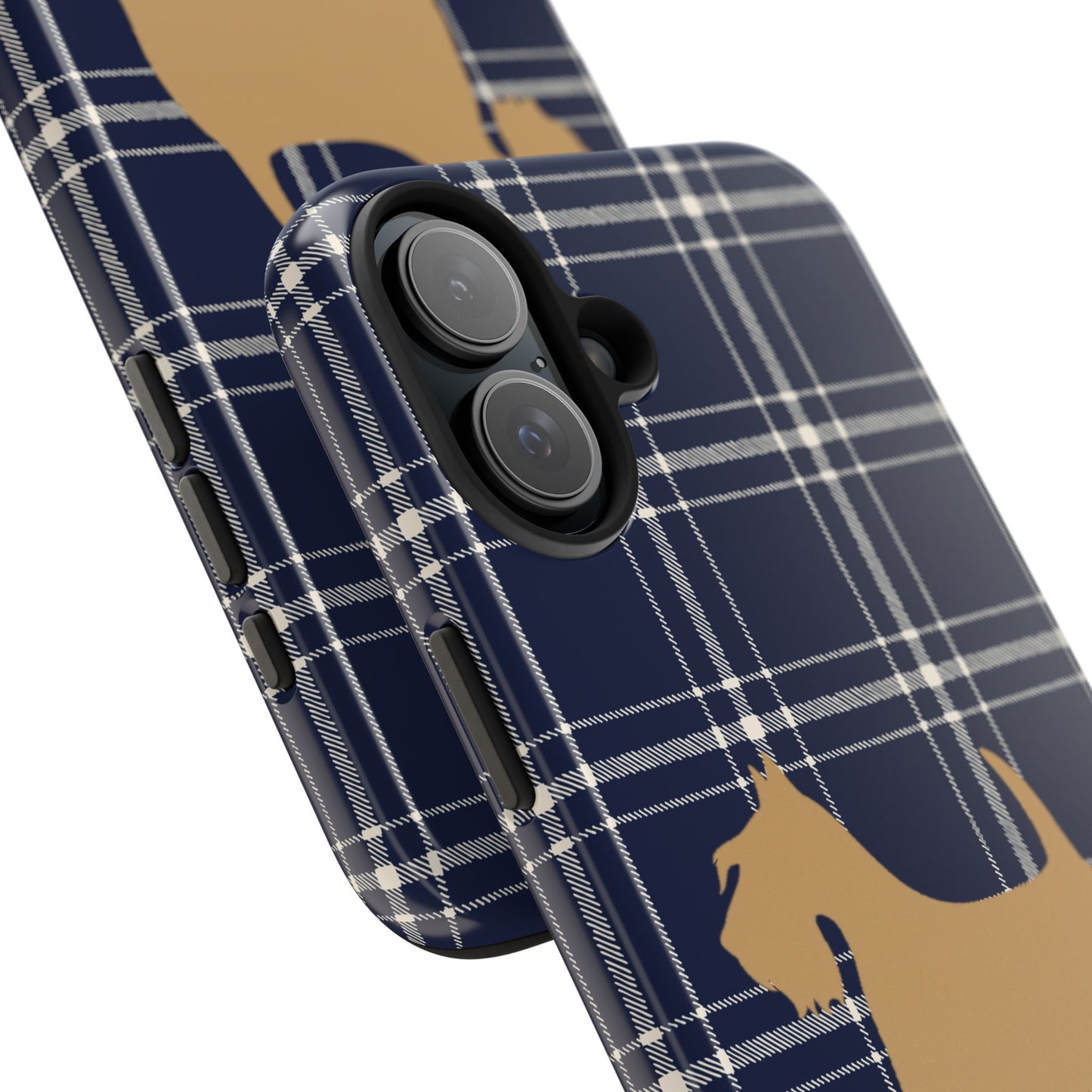 Scottish Terrier Phone Case, Tough Cases, Scottie Dog Phone Cover, Gift for Dog Lovers, Plaid Design