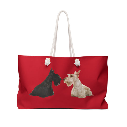 Scottish Dog Weekender Bag, Pet Lover Travel Tote, Dog Mom Gifts, Cute Tote for Getaways, Stylish Pet Accessories