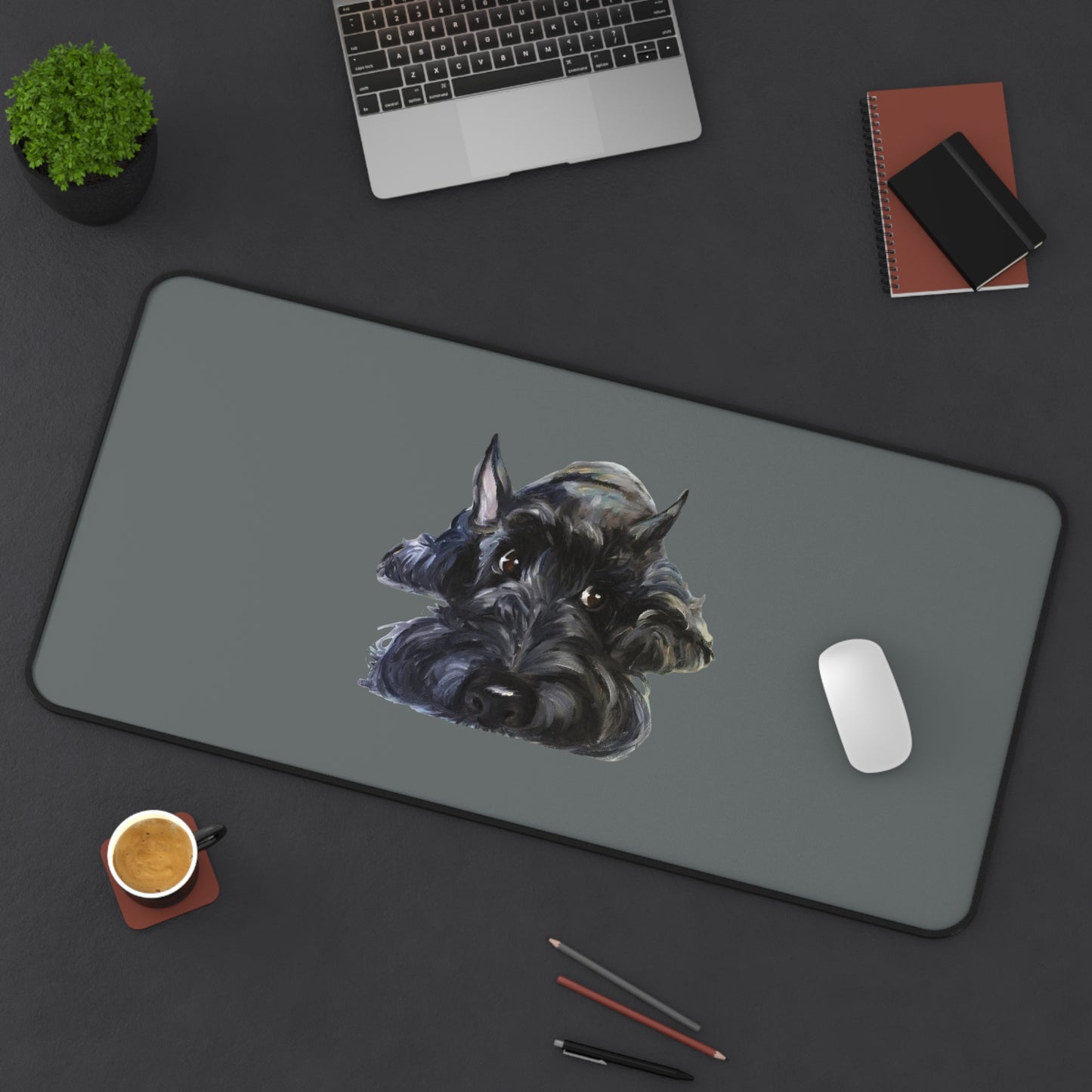 Scottish Terrier Desk Mat - Pet Lover Gift, Home Office Decor, Dog-Themed Desk Accessories, Personalized Gift, Animal Lover's Mat