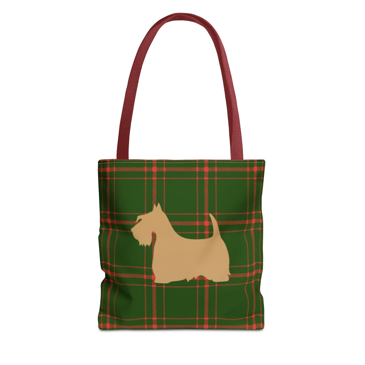 Plaid Scottish Terrier Tote Bag, Stylish Carryall for Pet Lovers, Perfect for Shopping, Beach Days, Teachers, Gifts, All-Occasion Bag