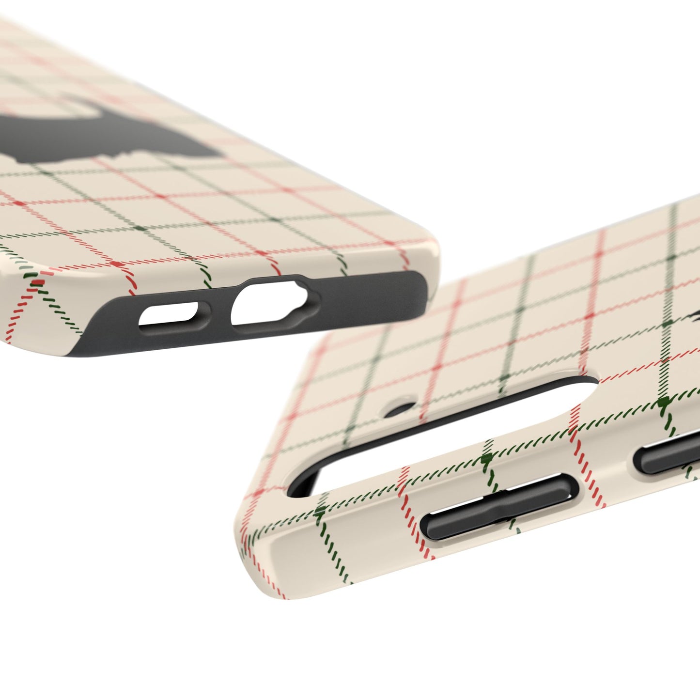 Scottish Terrier Phone Case, Tough Cases, Scottie Dog Phone Cover, Gift for Dog Lovers, Plaid Design