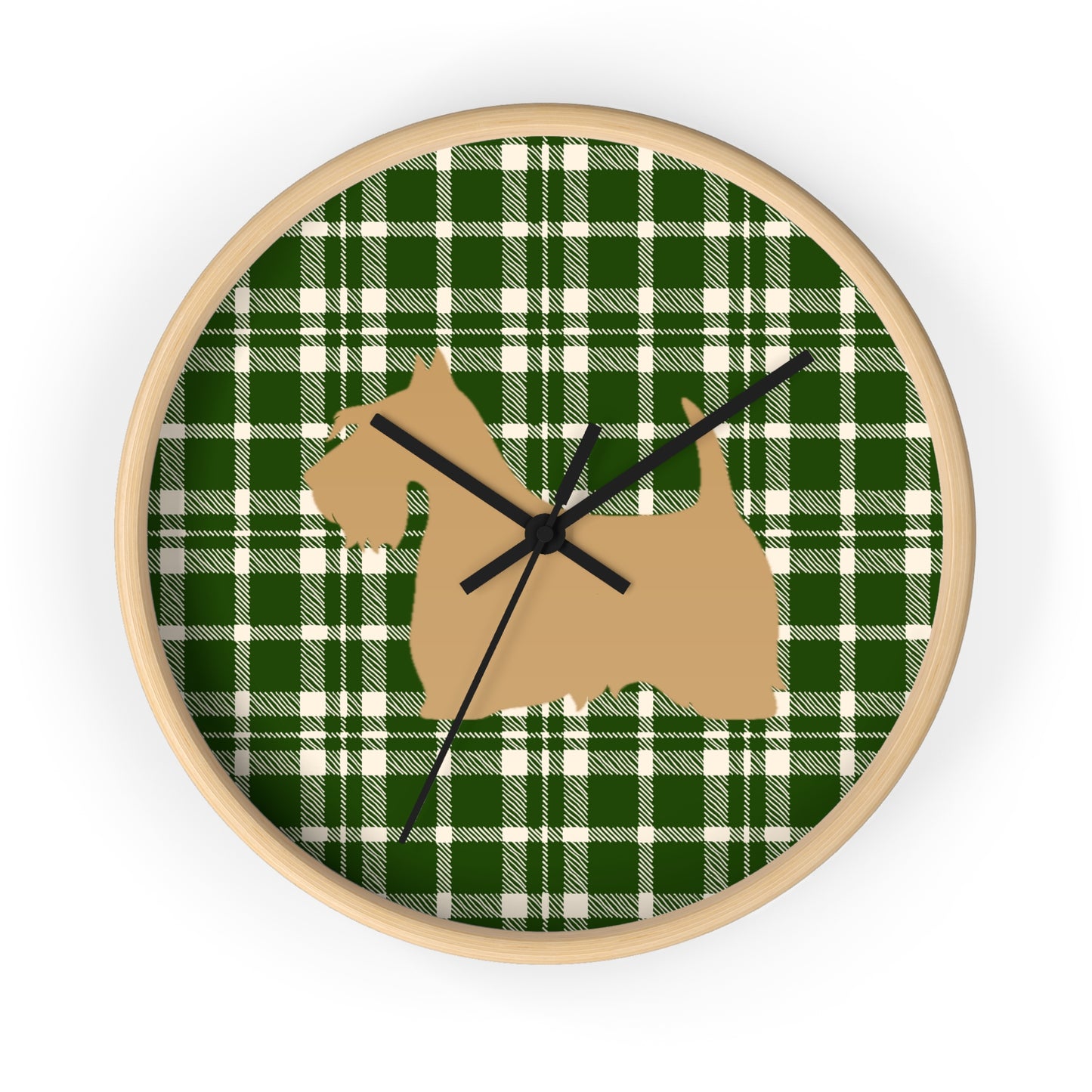 Scottish Terrier Wall Clock, Pet Lover Gift, Home Decor, Office Decor, Scottish Terrier Decor, Unique Wall Timepiece
