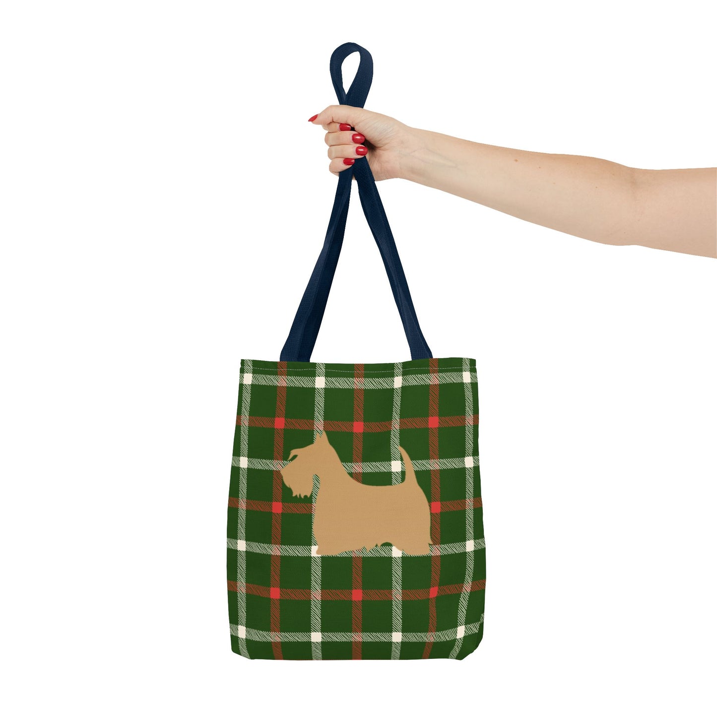 Plaid Scottish Terrier Tote Bag, Stylish Carryall for Pet Lovers, Perfect for Shopping, Beach Days, Teachers, Gifts, All-Occasion Bag