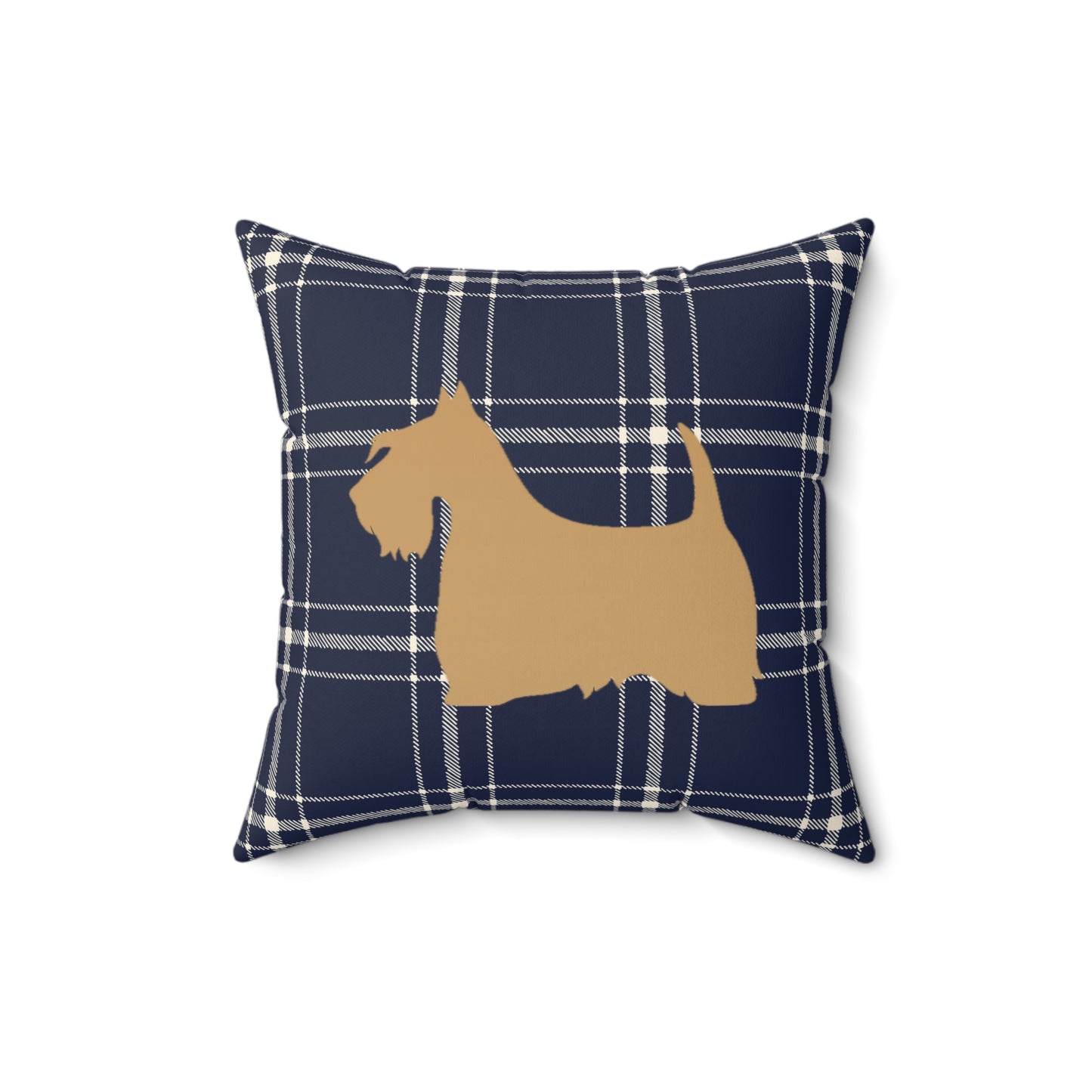 Scottish Terrier Faux Suede Pillow, Cozy Home Decor, Housewarming Gift, Pet Lover Gift, Holiday Accent Cushion