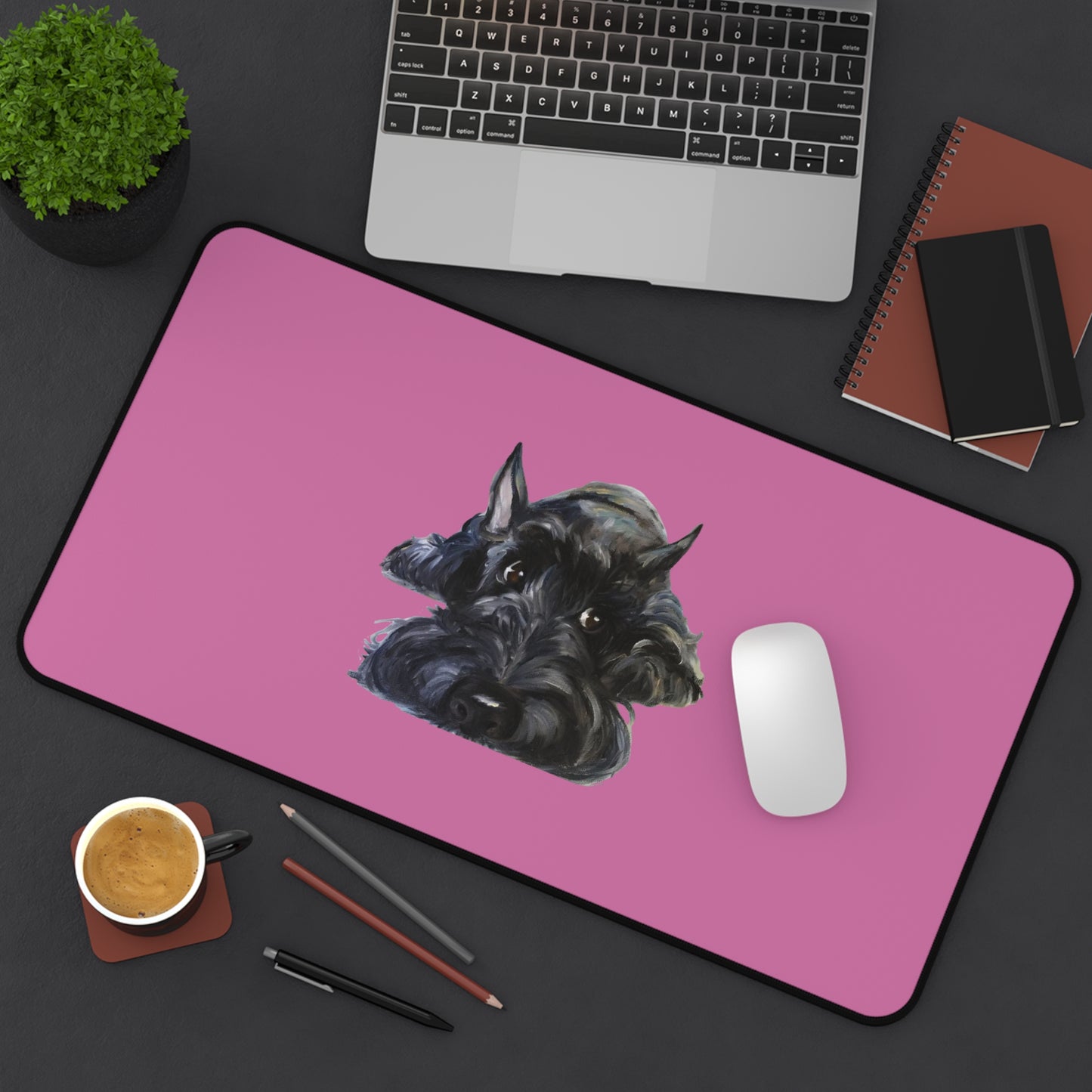 Scottish Terrier Desk Mat - Pet Lover Gift, Home Office Decor, Dog-Themed Desk Accessories, Personalized Gift, Animal Lover's Mat