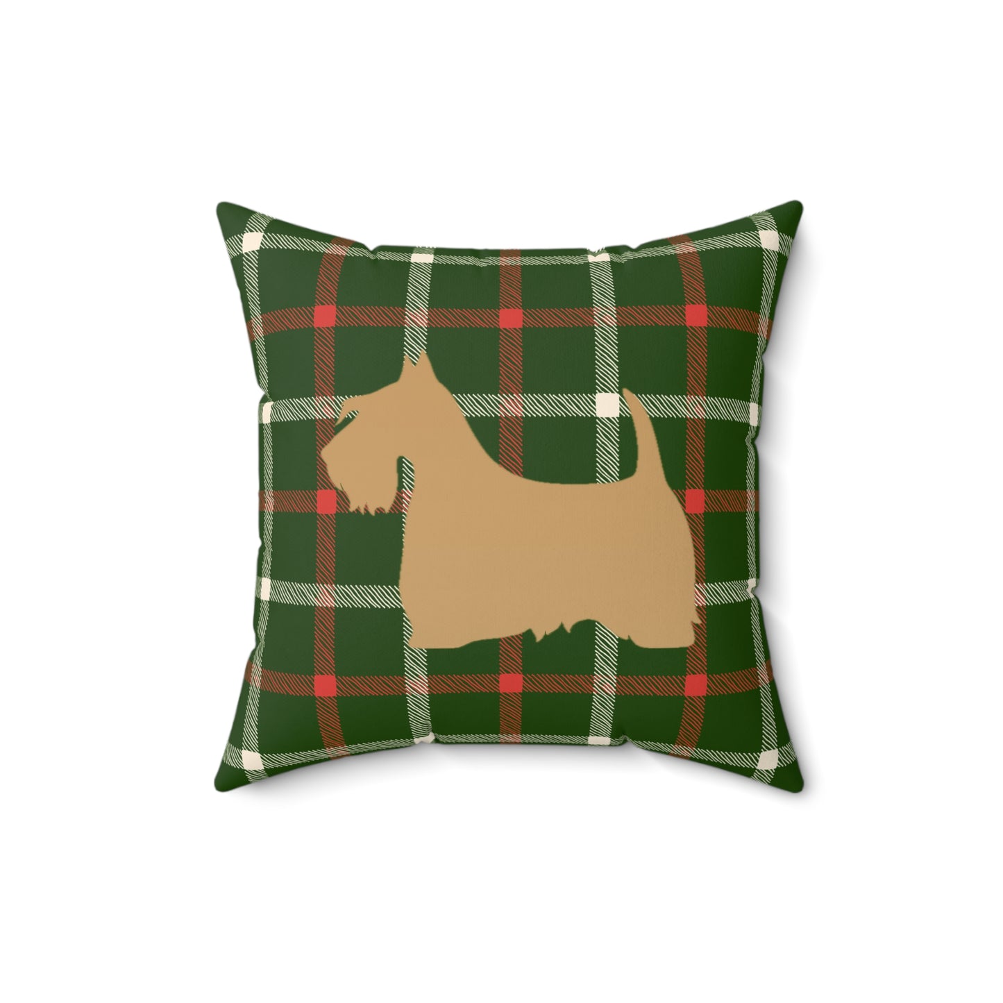 Scottish Terrier Faux Suede Pillow, Cozy Home Decor, Housewarming Gift, Pet Lover Gift, Holiday Accent Cushion