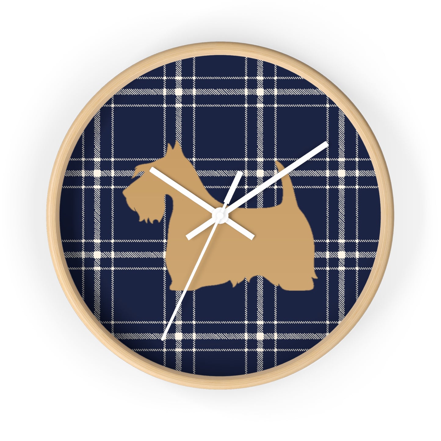 Scottish Terrier Wall Clock, Pet Lover Gift, Home Decor, Office Decor, Scottish Terrier Decor, Unique Wall Timepiece