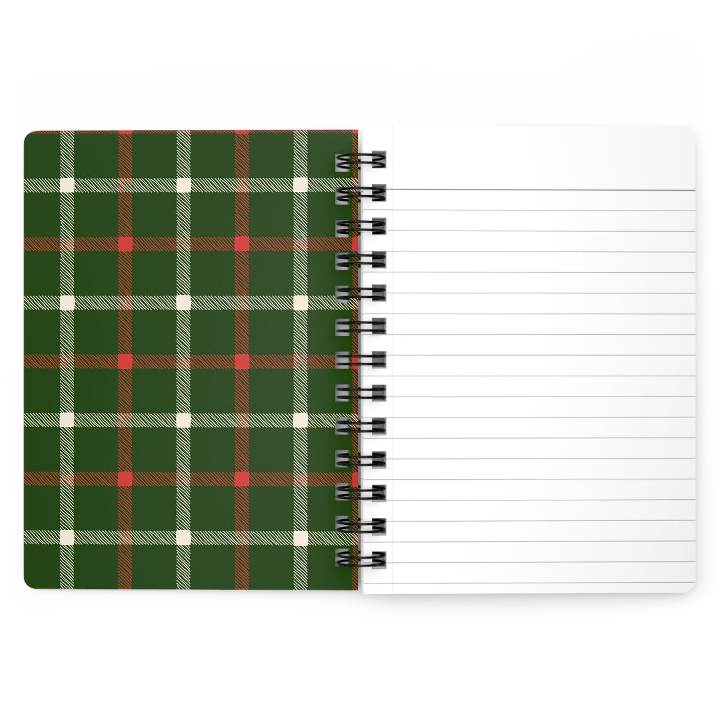 Plaid Spiral Bound Journal with Scottish Terrier Silhouette, Notebooks for Gifts, School Supplies, Writing, Pet Lovers