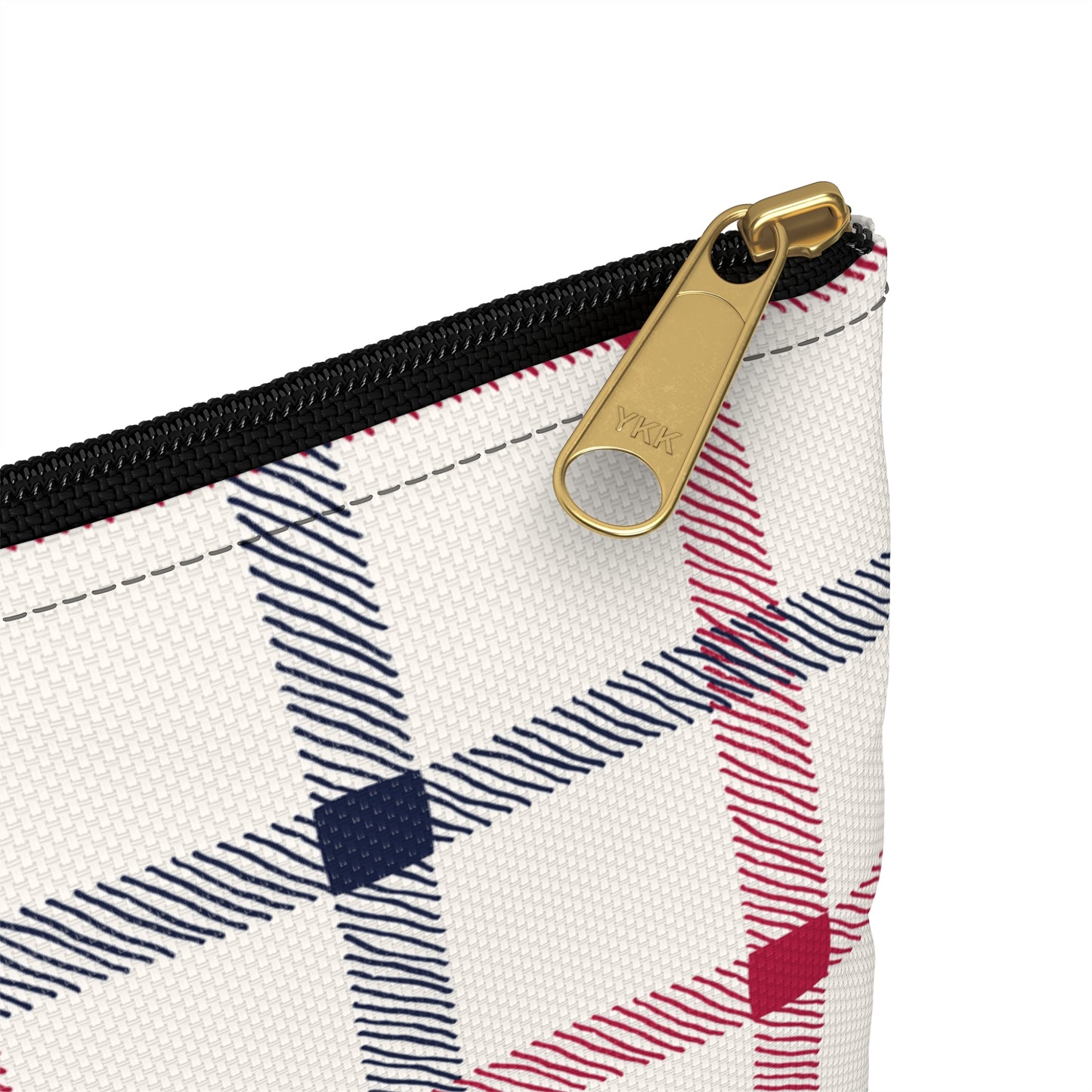 Scottish Terrier Accessory Pouch, Pet Lover Gift, Dog Travel Bag, Stylish Makeup Case, Plaid Organizer