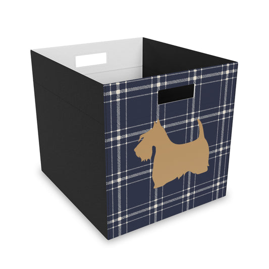 Scottish Terrier Plush Storage Box, Cozy Organizer, Home Decor, Pet-Friendly, Gift Idea, Game Room, Modern Storage Solution