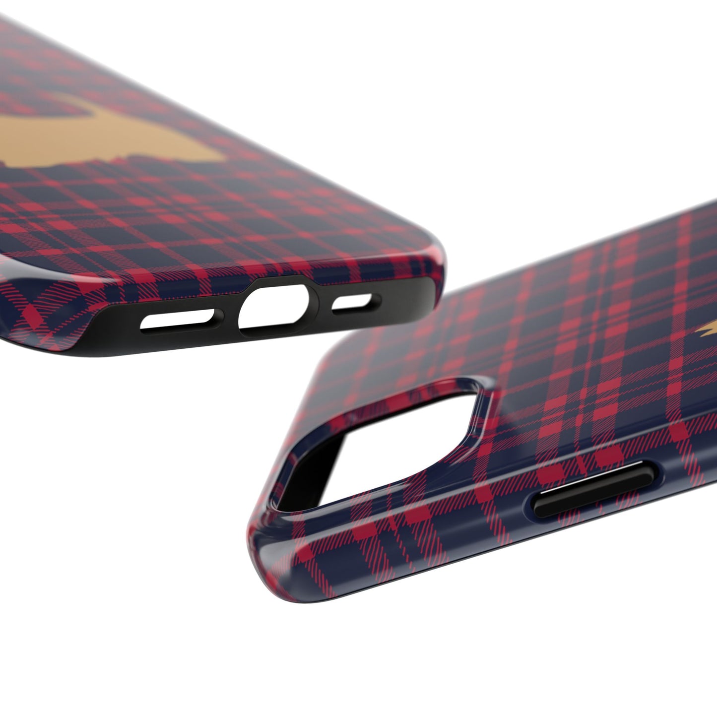 Scottish Terrier Phone Case, Tough Cases, Scottie Dog Phone Cover, Gift for Dog Lovers, Plaid Design