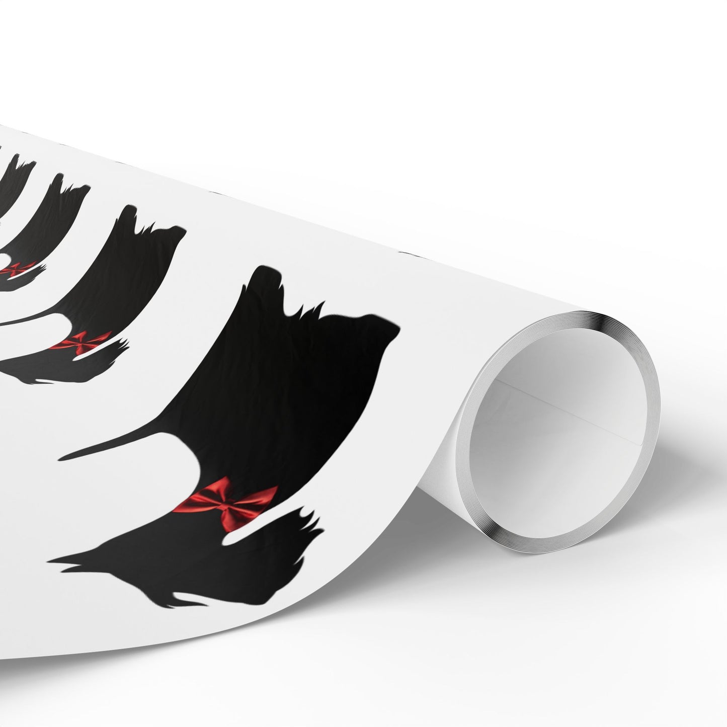 Gift Wrapping Papers - Scottish Terrier with Red Bow Design