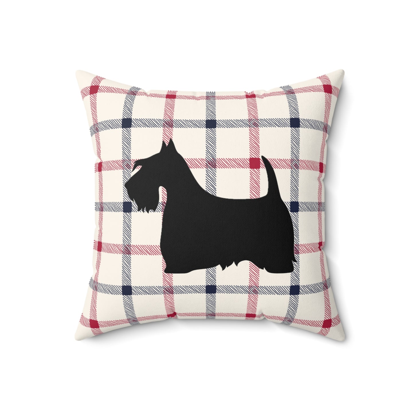 Scottish Terrier Faux Suede Pillow, Cozy Home Decor, Housewarming Gift, Pet Lover Gift, Holiday Accent Cushion