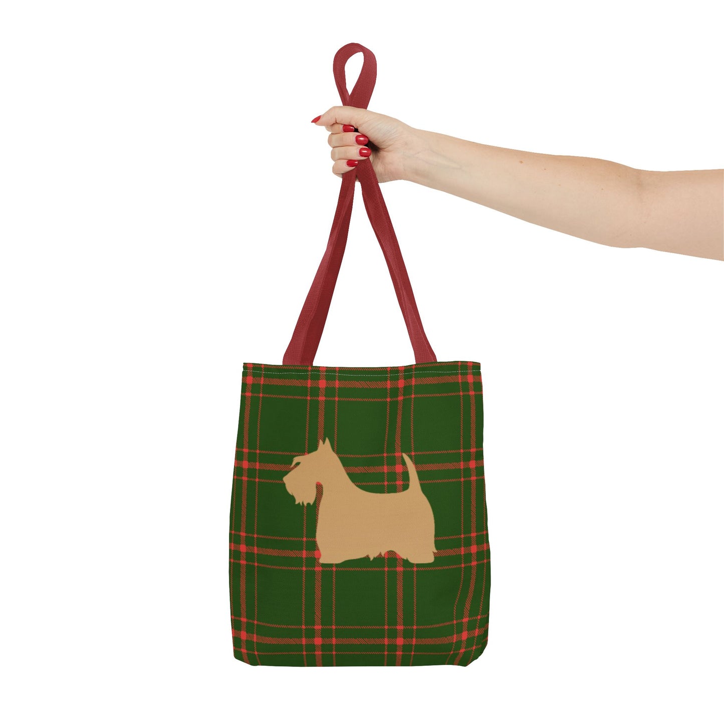 Plaid Scottish Terrier Tote Bag, Stylish Carryall for Pet Lovers, Perfect for Shopping, Beach Days, Teachers, Gifts, All-Occasion Bag